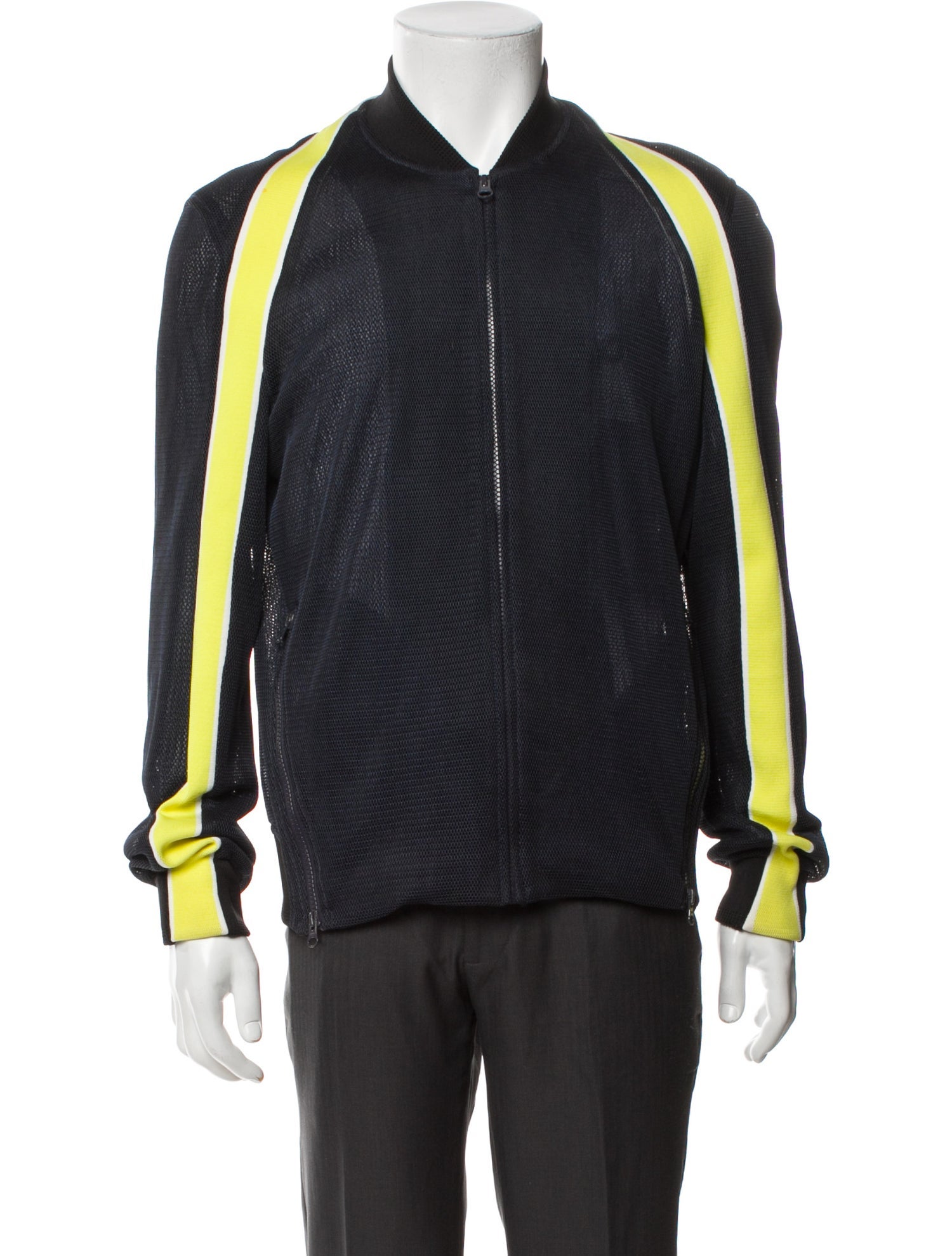 Opening Ceremony Colorblock Pattern Bomber Jacket