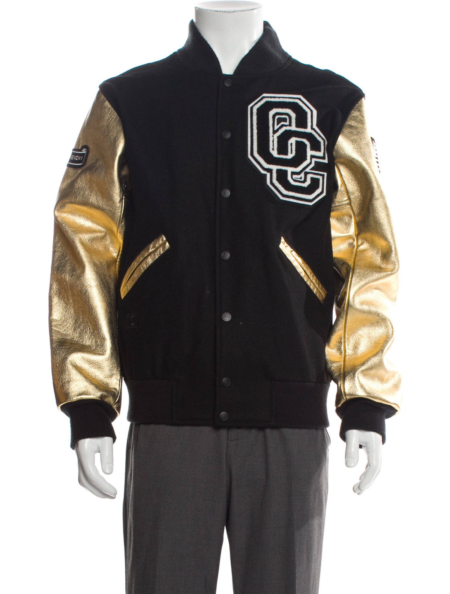 Opening Ceremony Wool Graphic Print Varsity Jacket