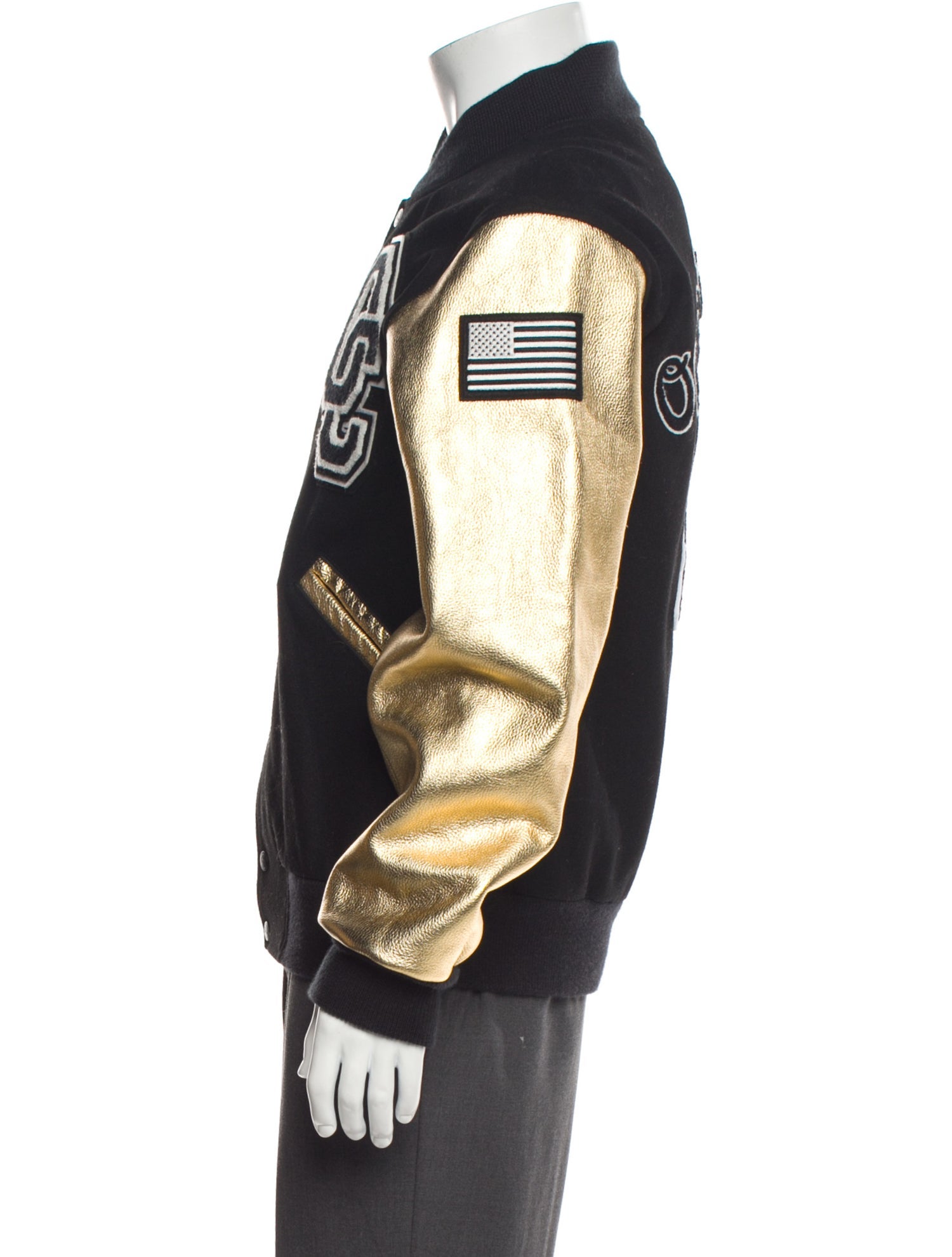 Opening Ceremony Wool Graphic Print Varsity Jacket