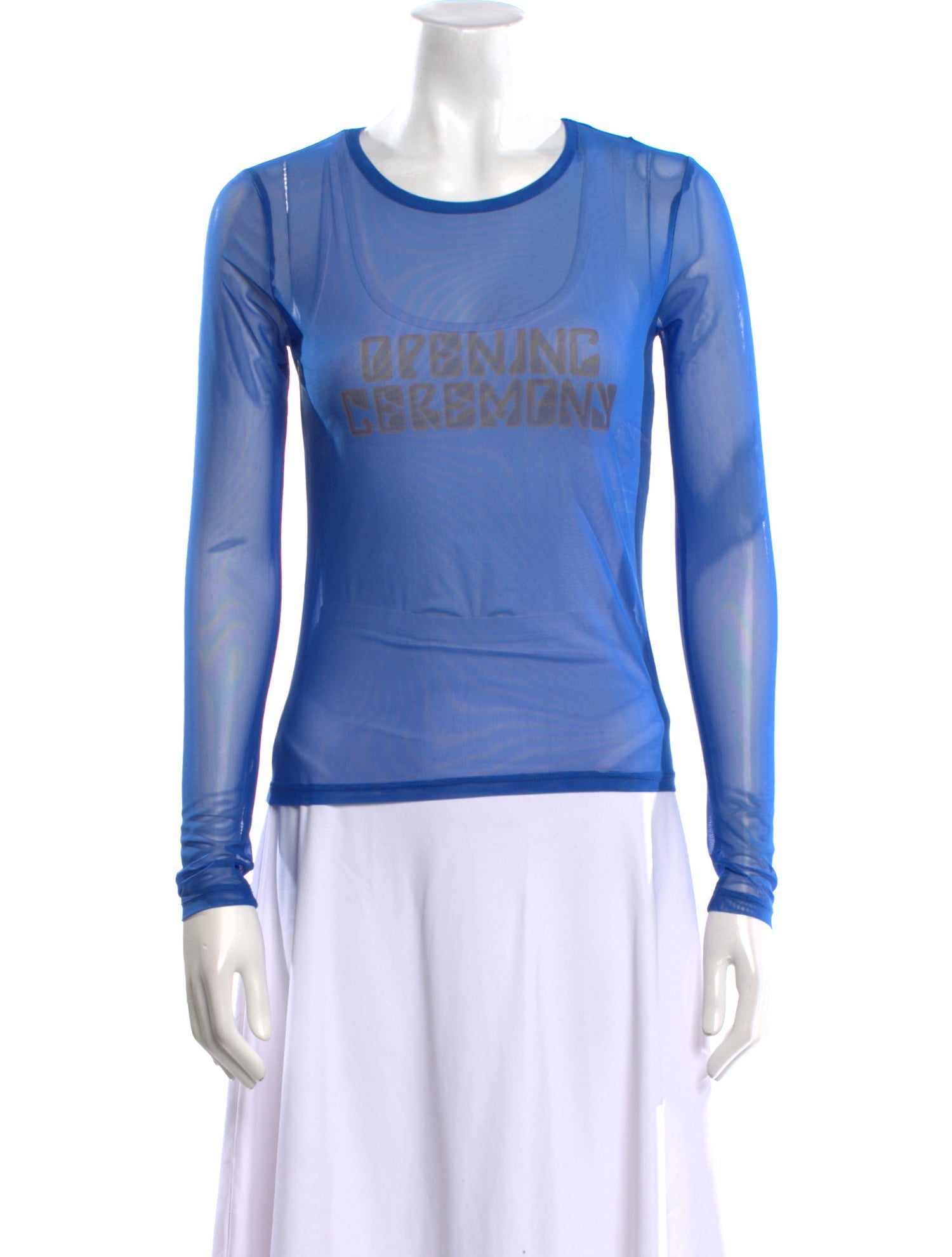 Opening Ceremony Mesh Graphic Print Sweatshirt