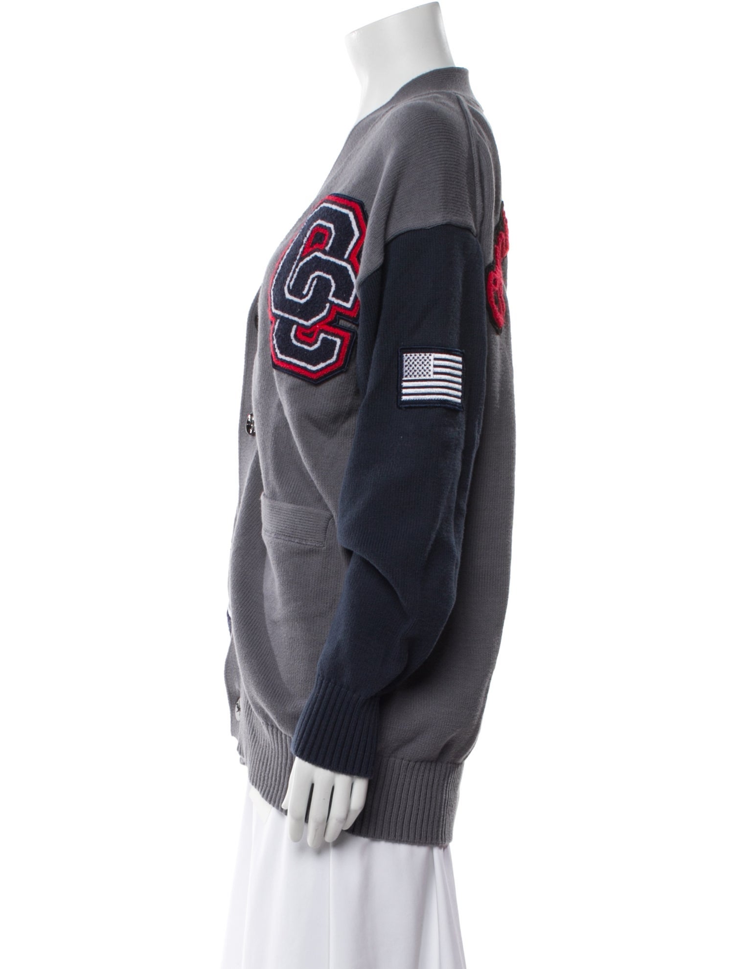 Opening Ceremony Printed V-Neck Sweater