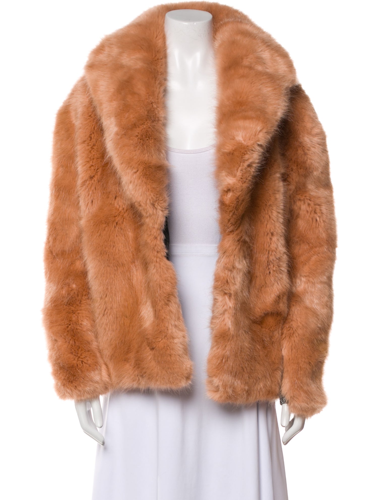 Opening Ceremony Nylon Faux Fur Coat