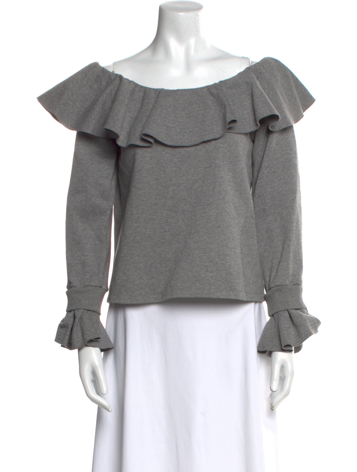 Opening Ceremony Off-The-Shoulder Long Sleeve Sweatshirt