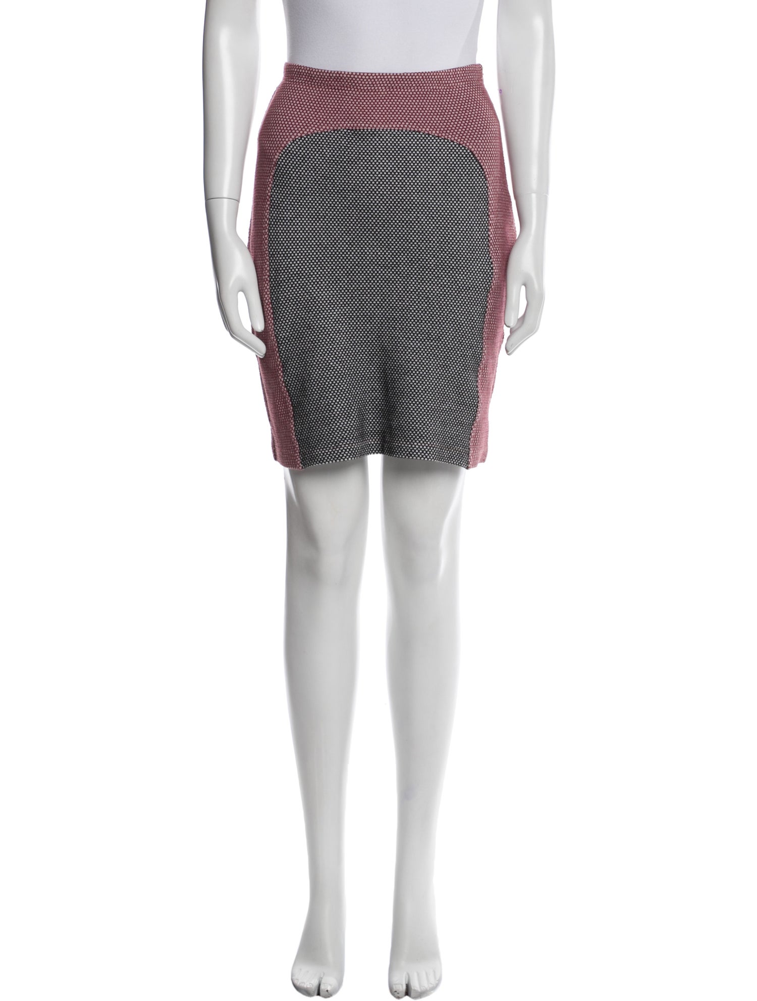 Opening Ceremony Colorblock Pattern Mini Skirt