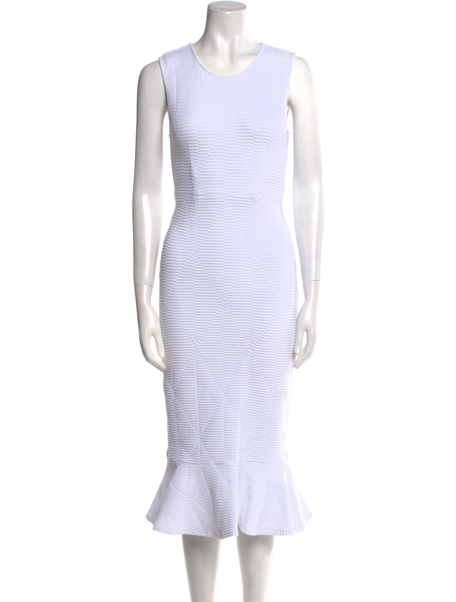 Opening Ceremony Striped Midi Length Dress