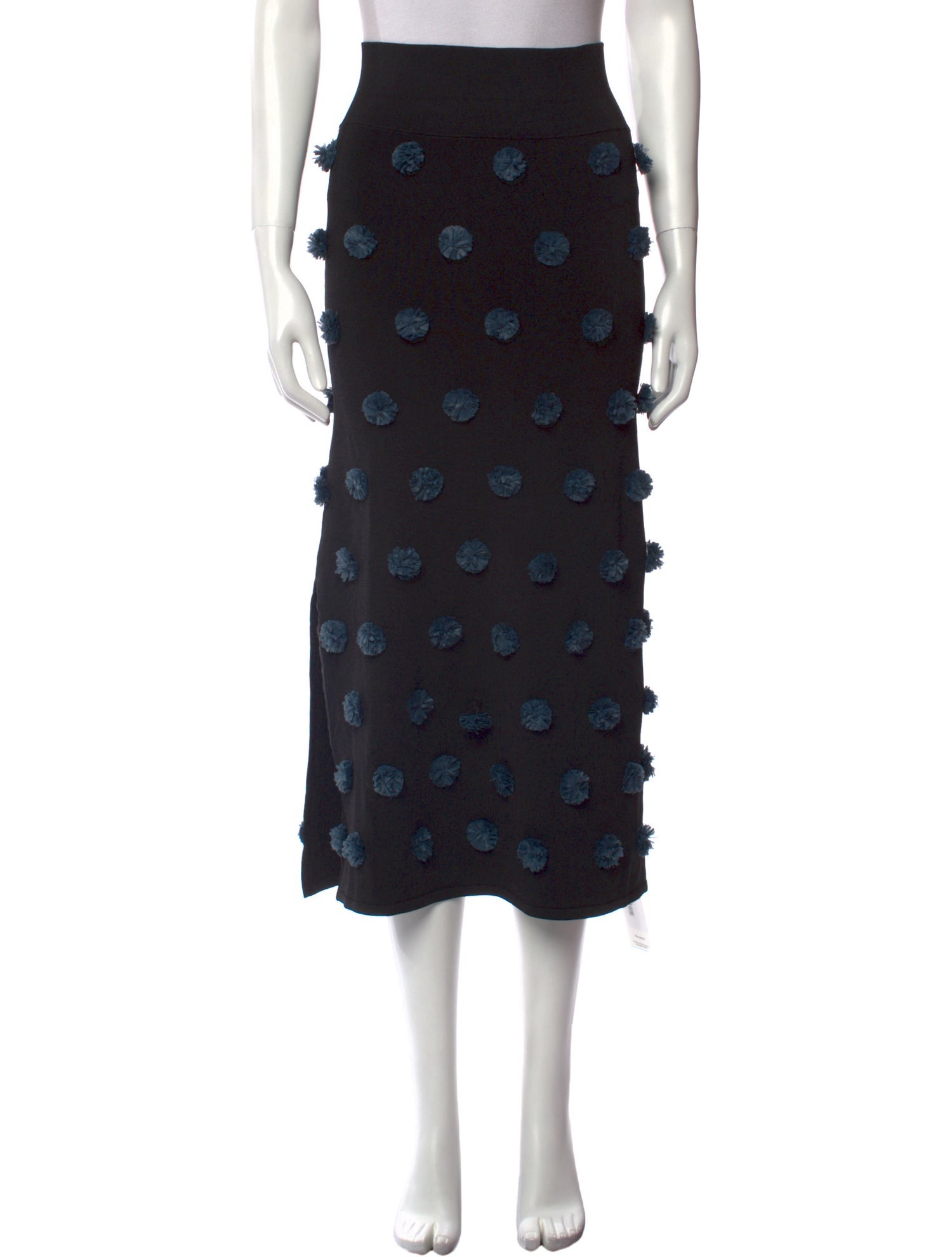 Opening Ceremony Embroidered Accent Midi Length Skirt