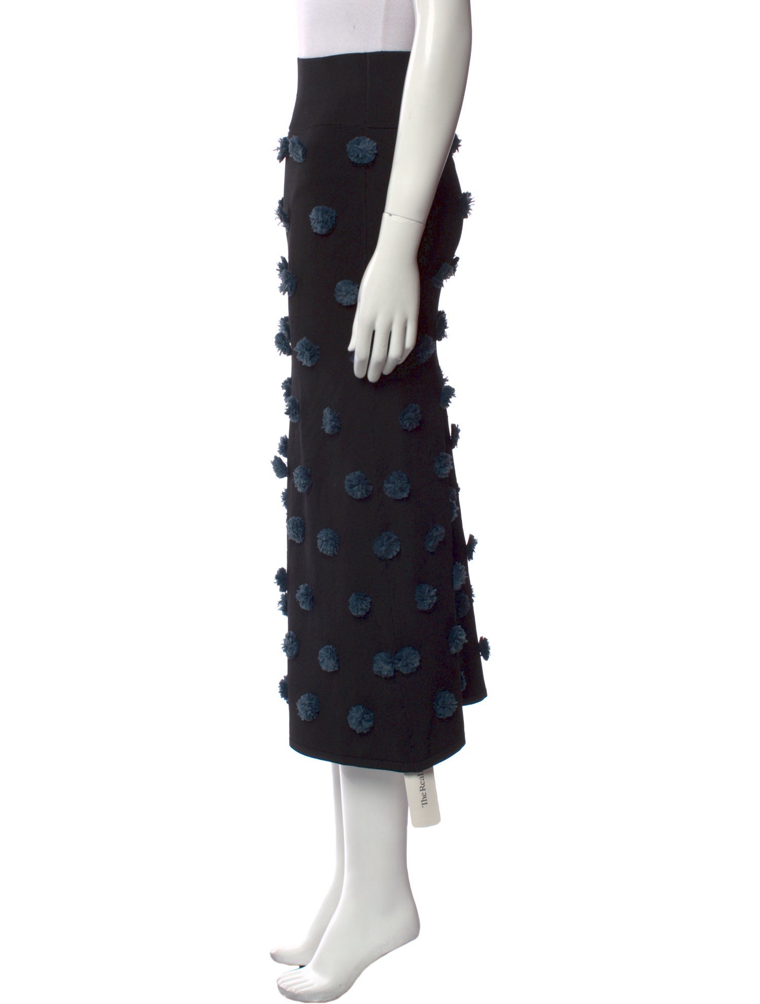 Opening Ceremony Embroidered Accent Midi Length Skirt