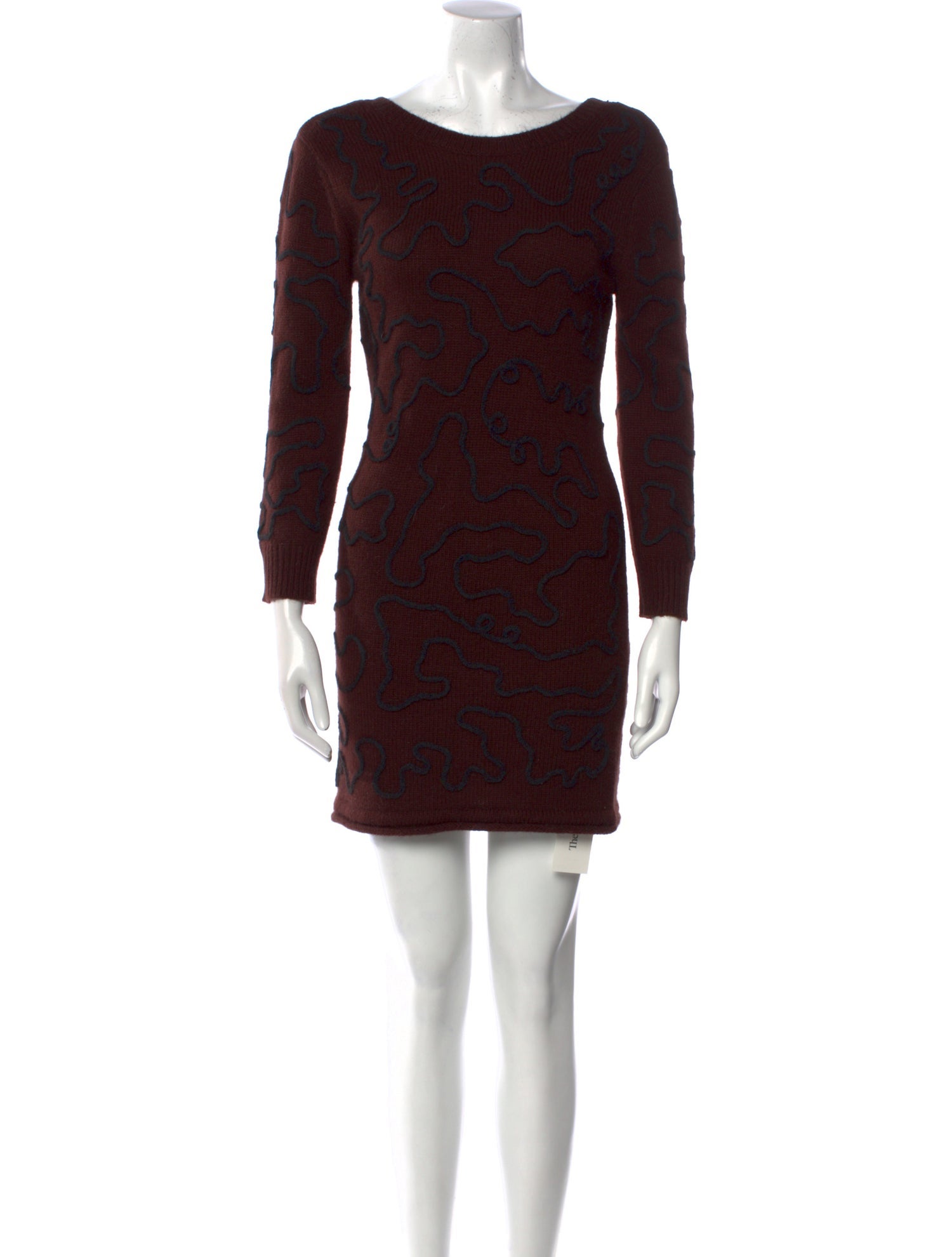 Opening Ceremony Bateau Neckline Mini Dress