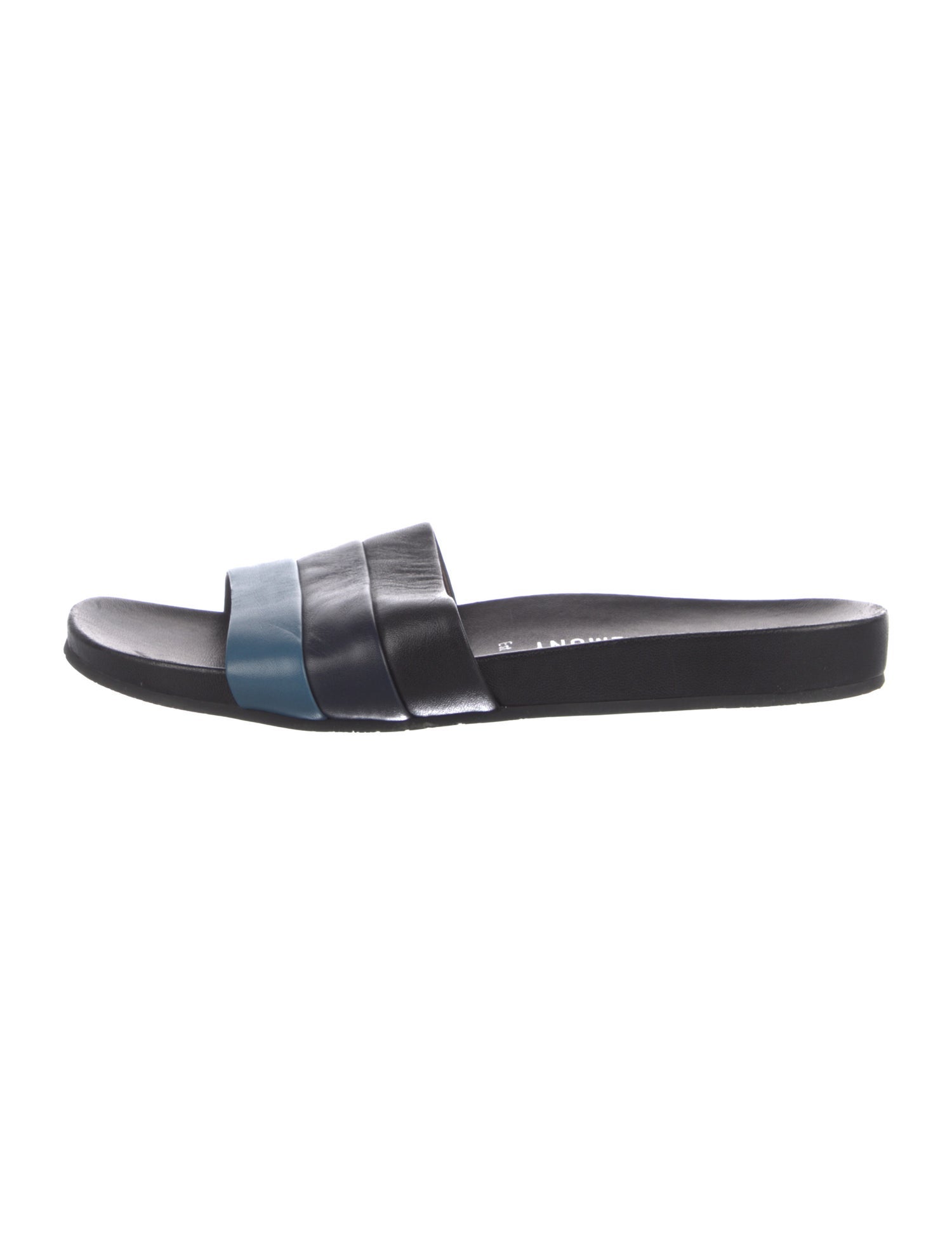 Opening Ceremony Leather Colorblock Pattern Slides