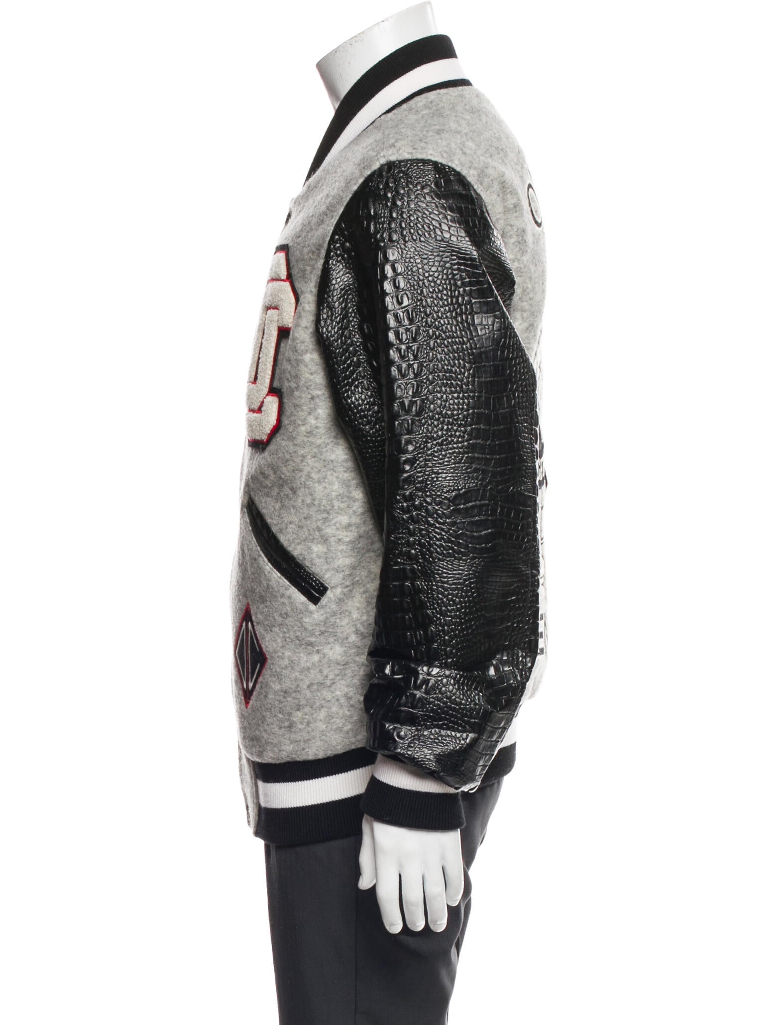 Opening Ceremony Striped Varsity Jacket