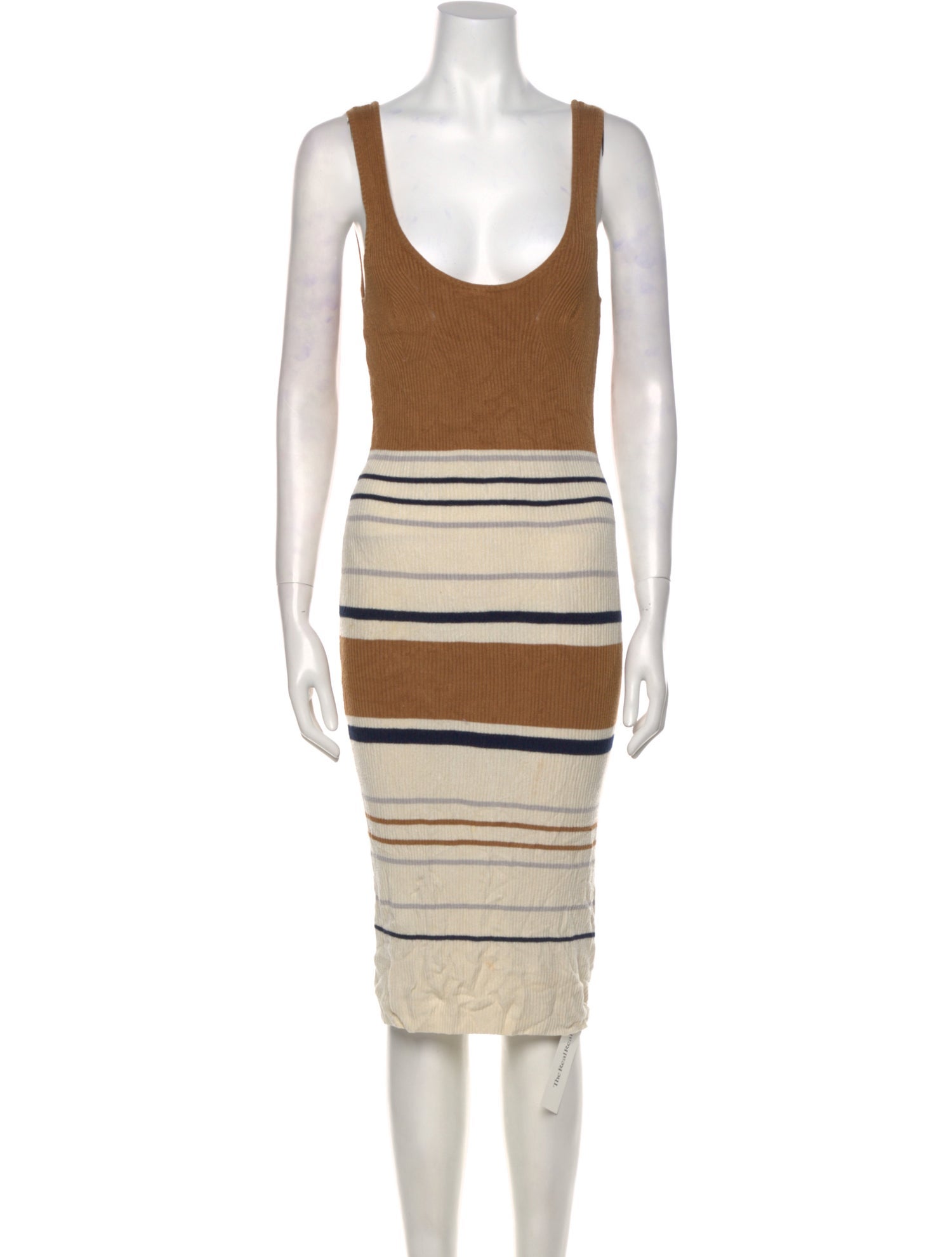 Opening Ceremony Striped Knee-Length Dress