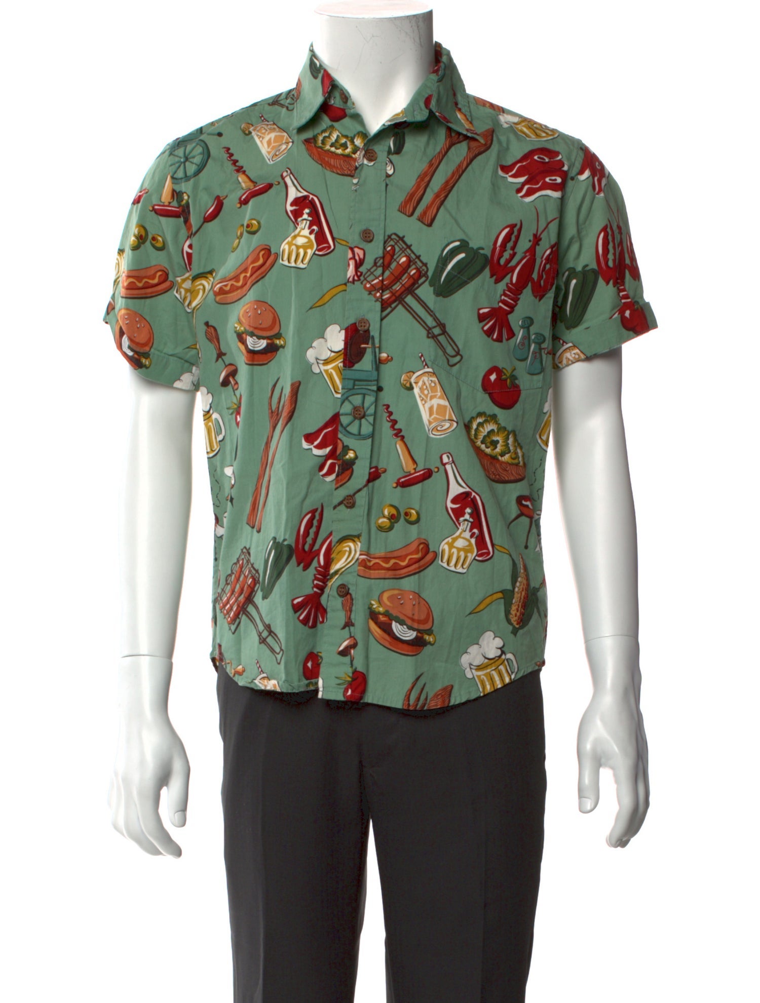 Opening Ceremony Floral Print Short Sleeve Shirt