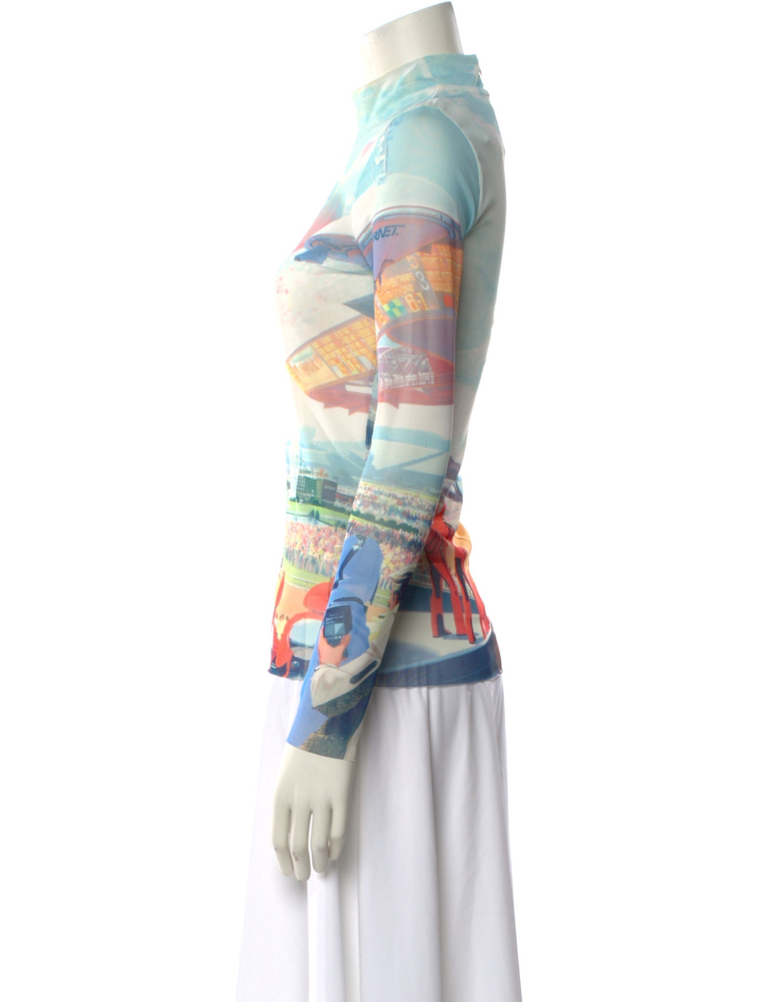 Opening Ceremony Mesh Printed Sweatshirt