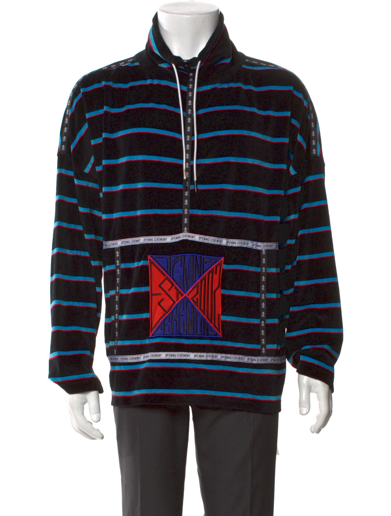 Opening Ceremony Striped Turtleneck Sweatshirt