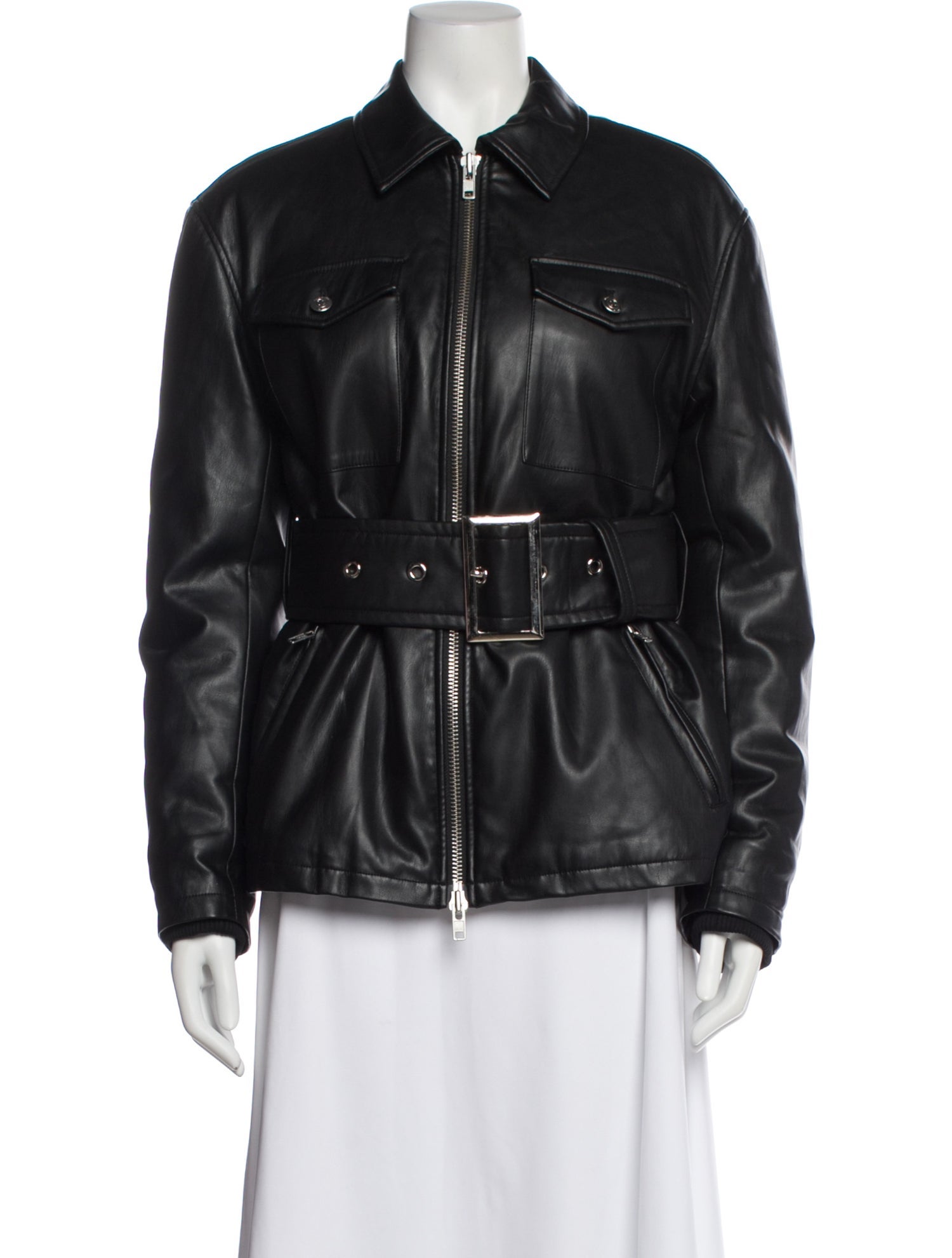 Opening Ceremony Faux Leather Biker Jacket