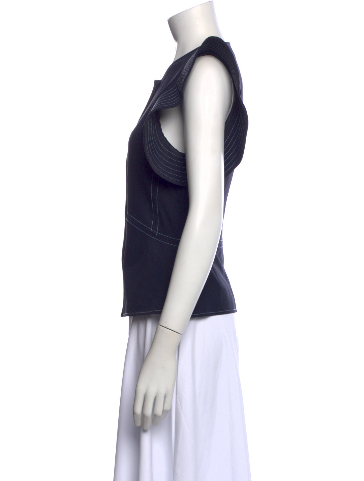 Opening Ceremony Crew Neck Short Sleeve Blouse