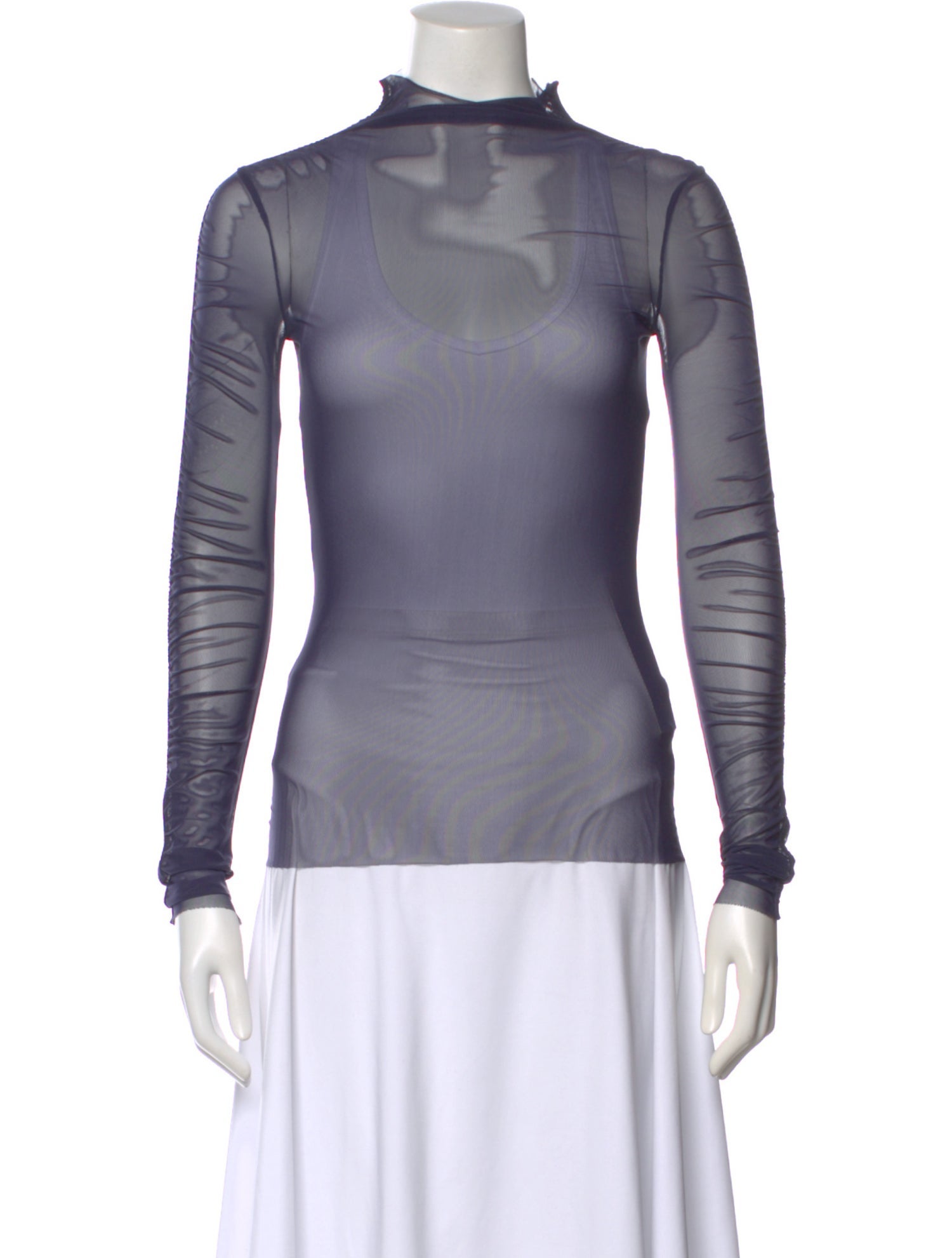 Opening Ceremony Mock Neck Long Sleeve Top