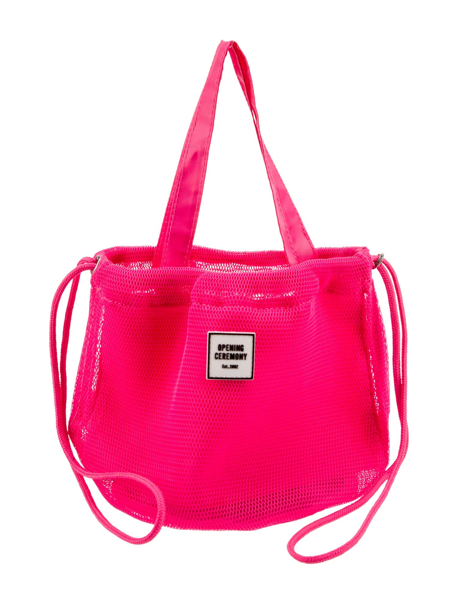 Opening Ceremony Mesh Top Handle Bag