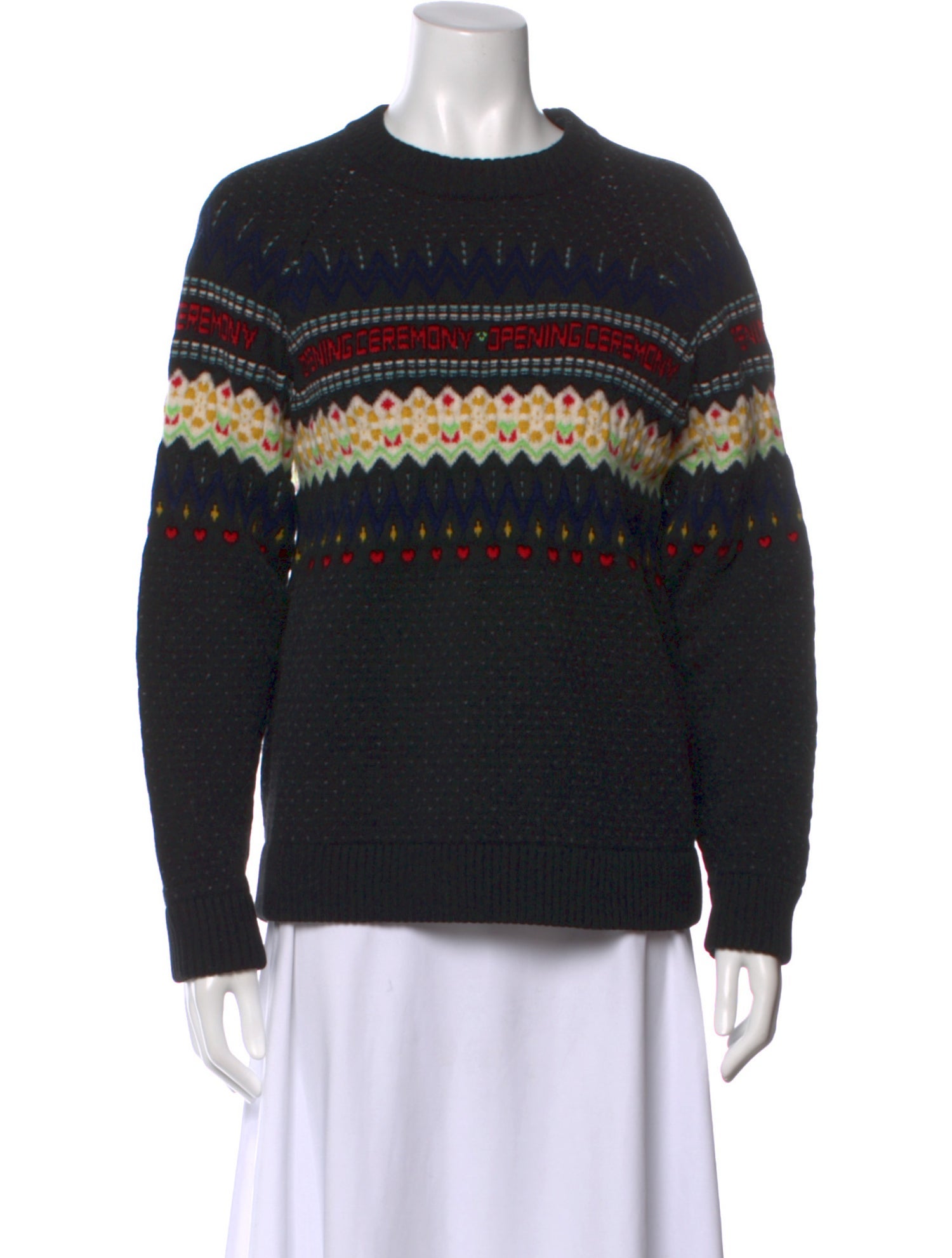 Opening Ceremony Merino Wool Striped Sweater