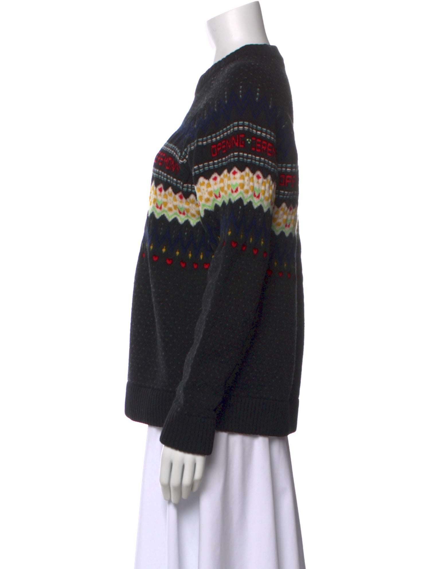 Opening Ceremony Merino Wool Striped Sweater