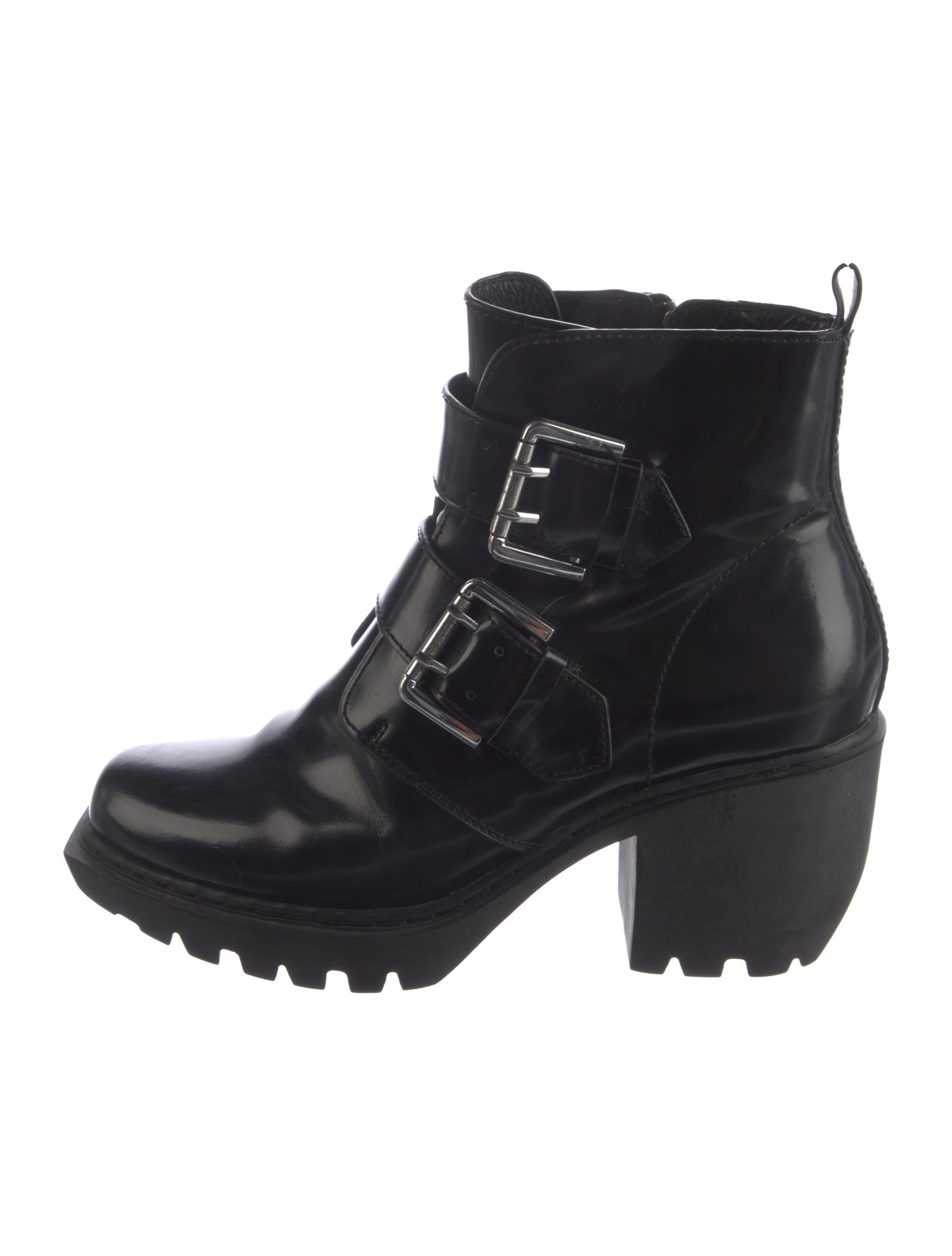 Opening Ceremony Patent Leather Combat Boots