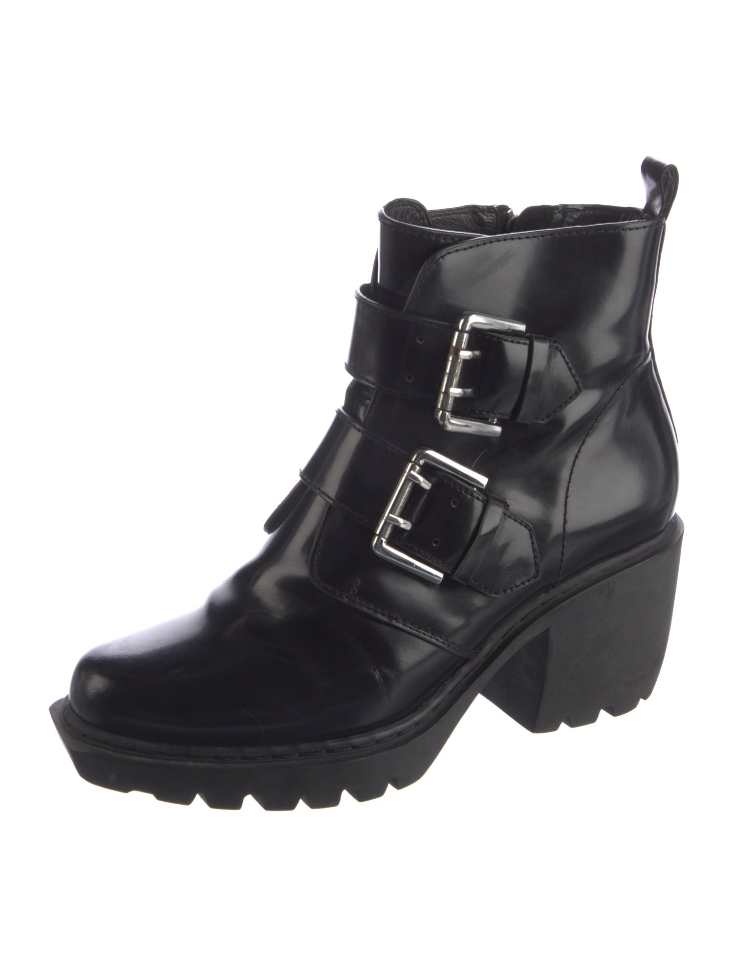Opening Ceremony Patent Leather Combat Boots