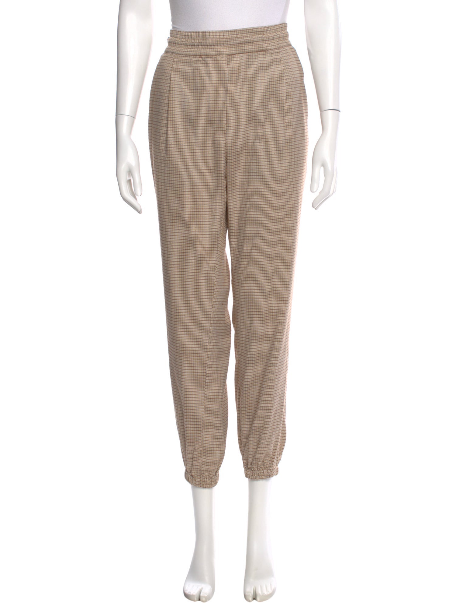 Opening Ceremony Plaid Print Skinny Leg Pants