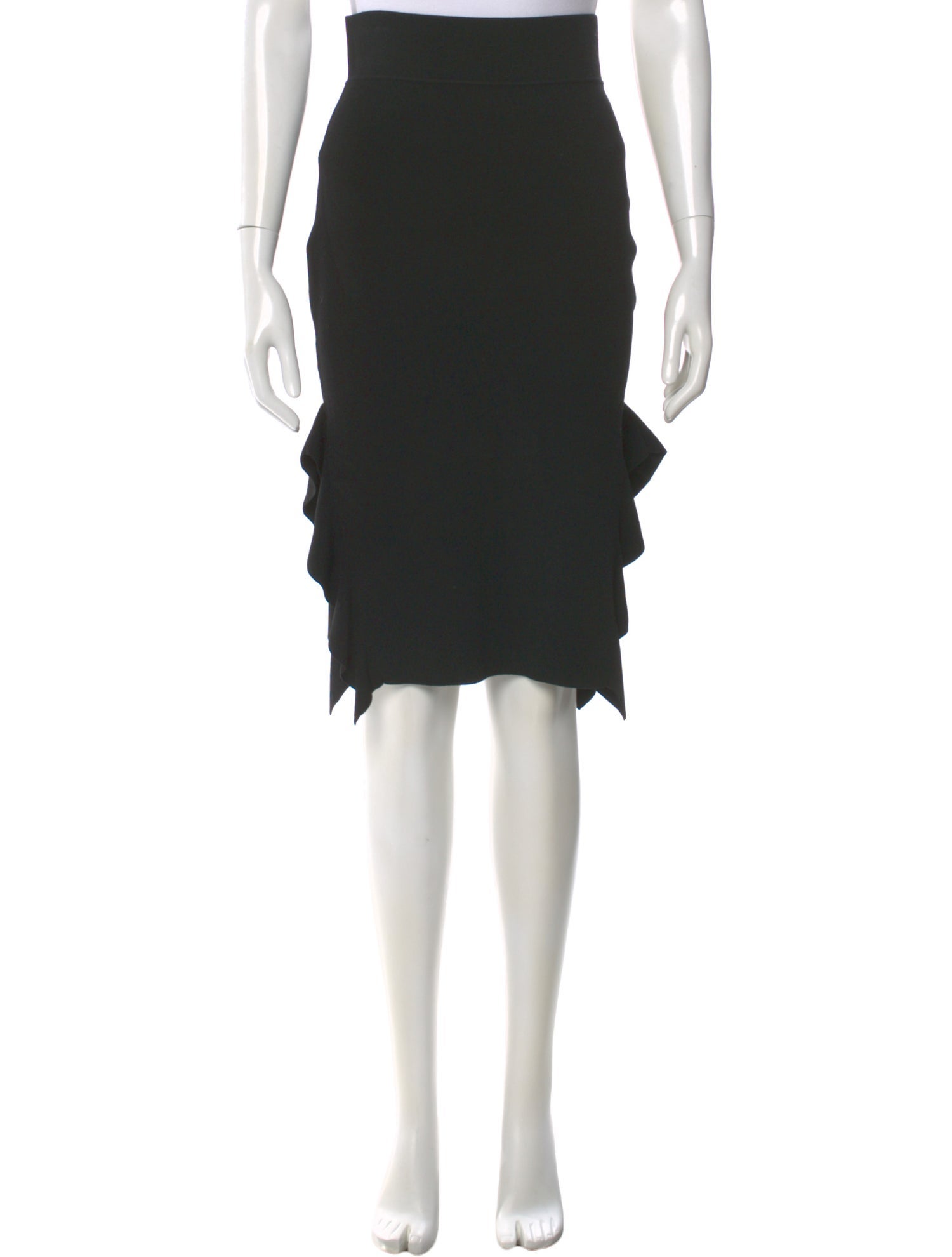 Opening Ceremony Ruffle Embellishment Knee-Length Skirt