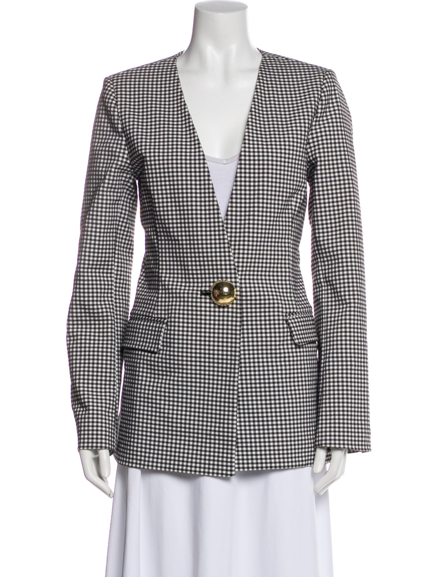 Opening Ceremony Plaid Print Blazer