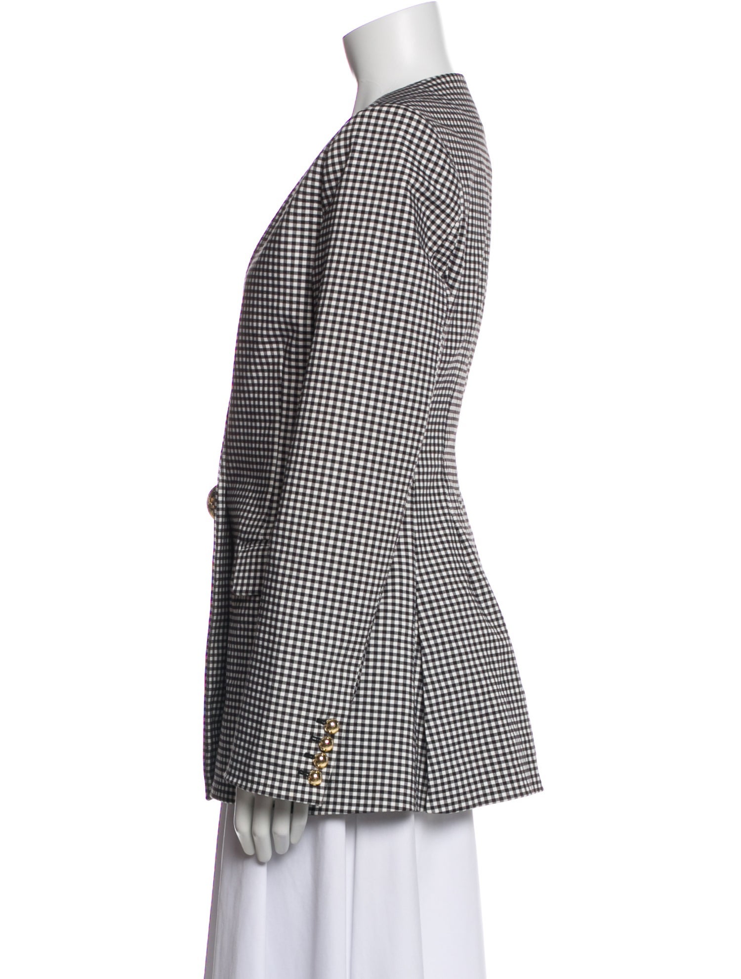 Opening Ceremony Plaid Print Blazer