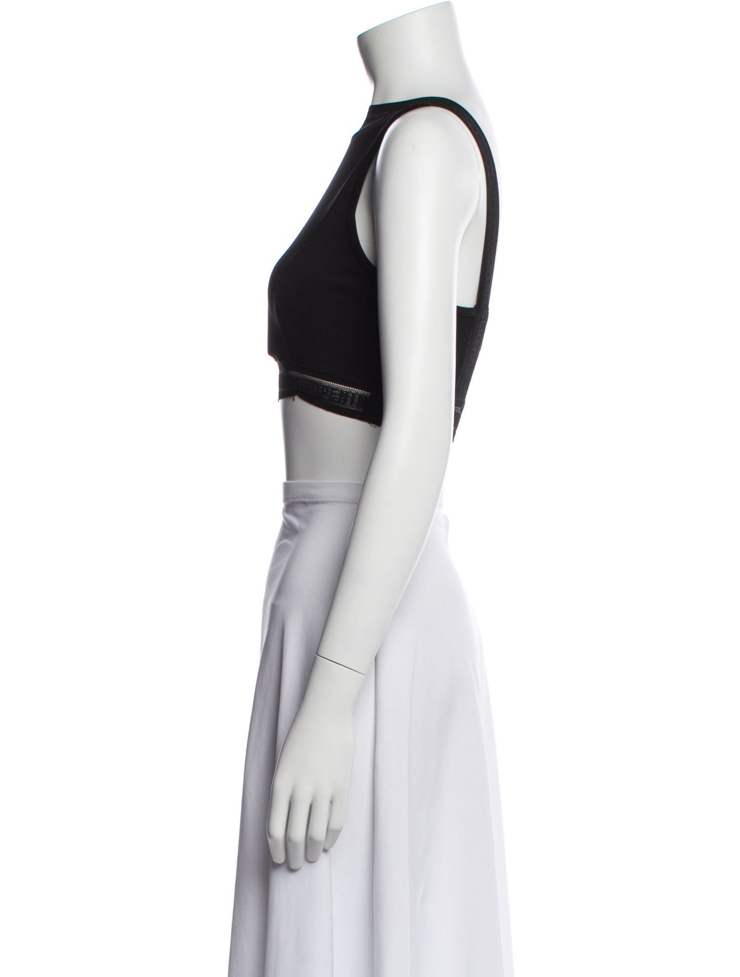 Opening Ceremony Crew Neck Sleeveless Crop Top