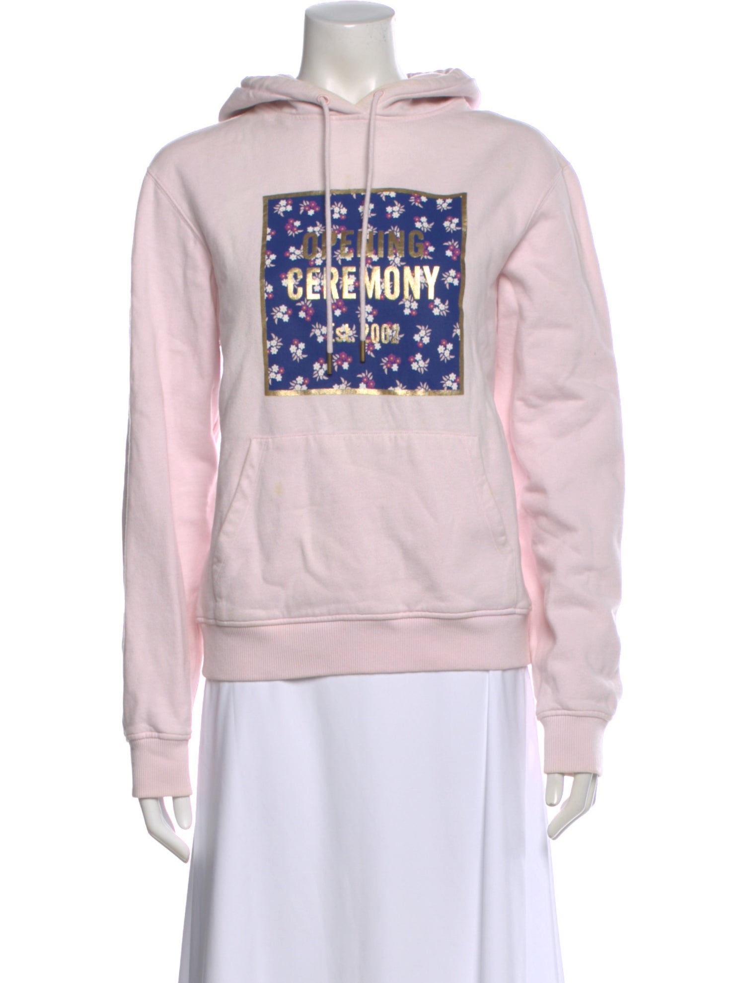 Opening Ceremony Floral Print Crew Neck Hoodie