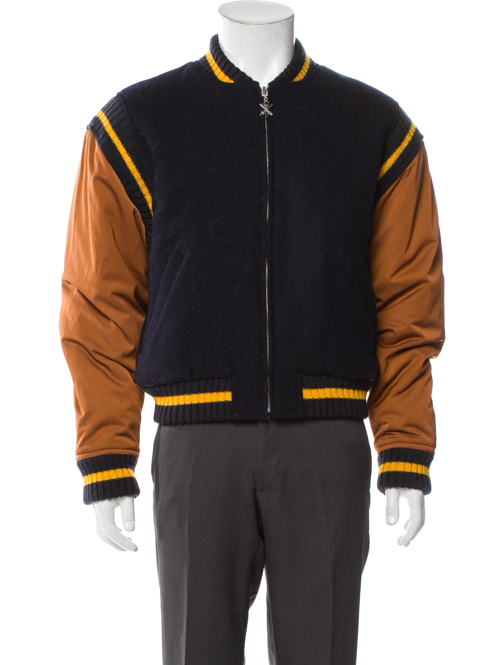 Opening Ceremony Wool Striped Varsity Jacket