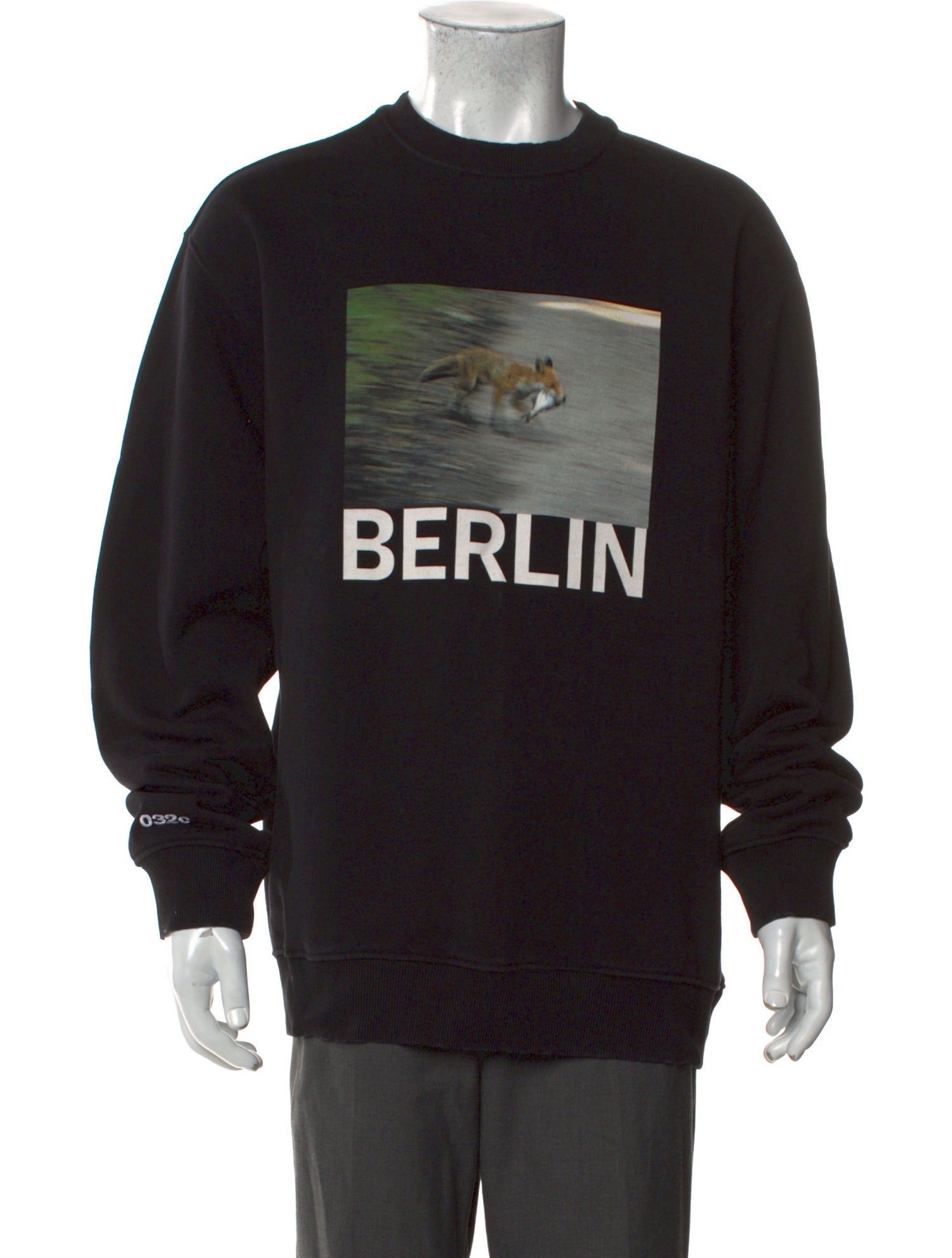 032c Graphic Print Crew Neck Sweatshirt