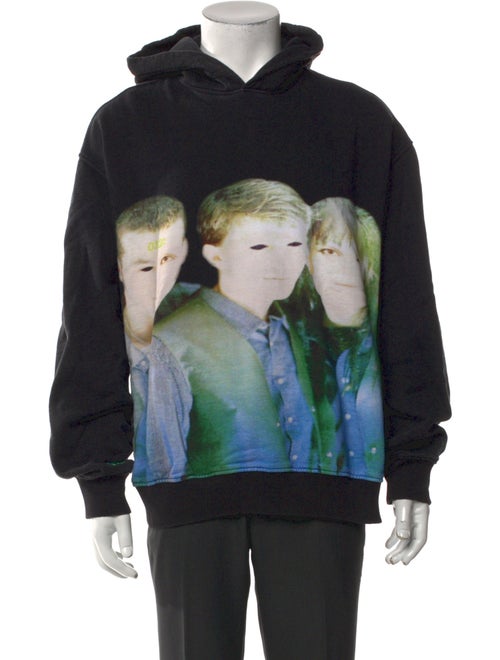 032c Graphic Print Crew Neck Hoodie