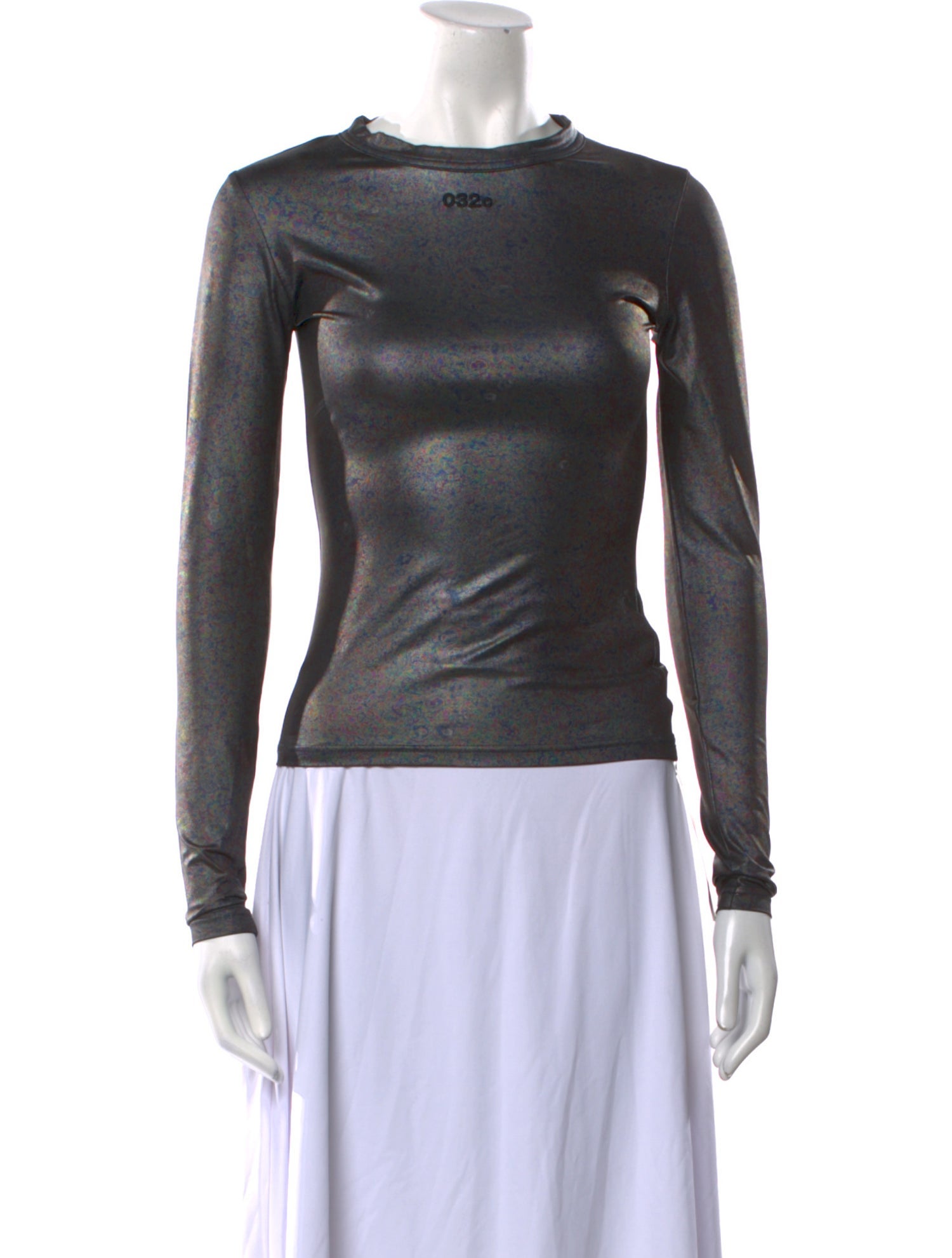 032c Scoop Neck Long Sleeve Top