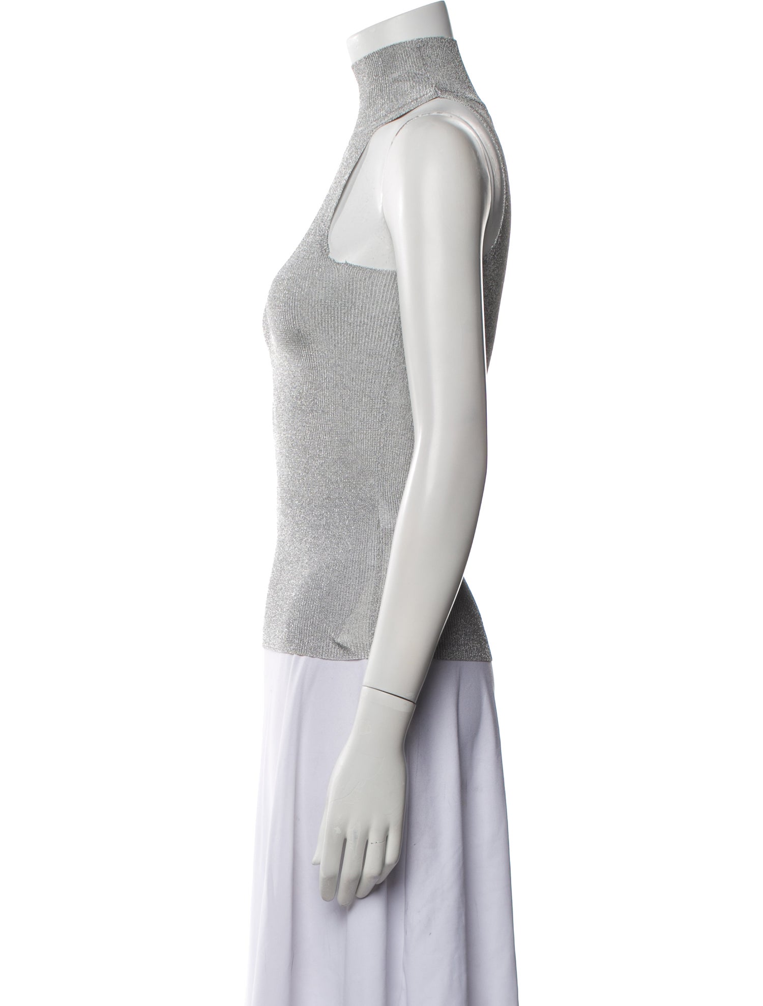 032c Turtleneck Sleeveless Top