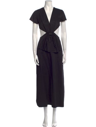 Anna October V-Neck Long Dress