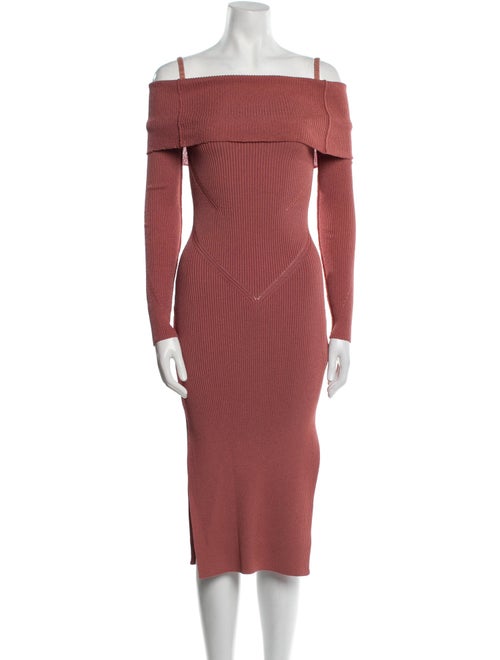 Anna October Square Neckline Midi Length Dress