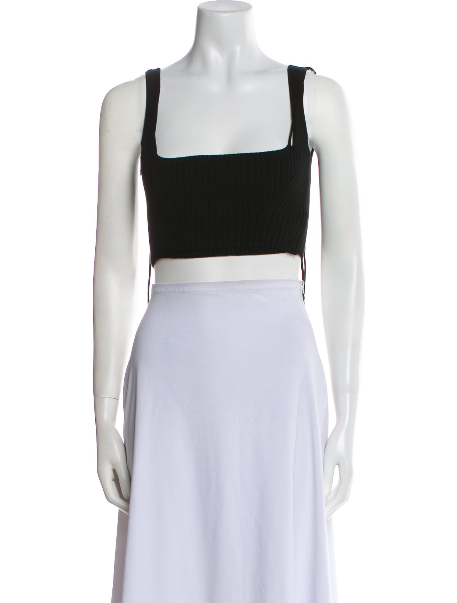 Anna October Square Neckline Sleeveless Crop Top