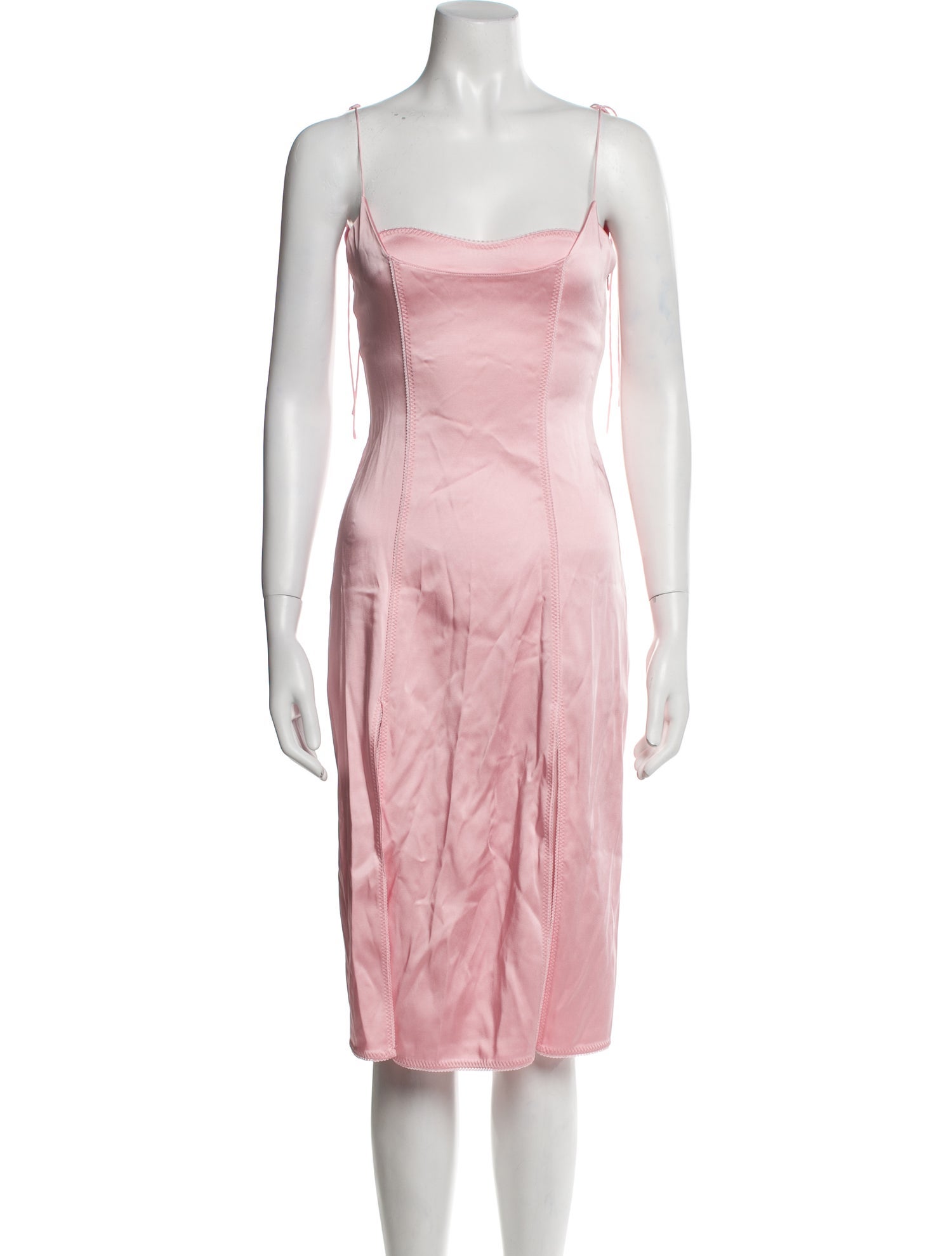 Anna October Square Neckline Knee-Length Dress