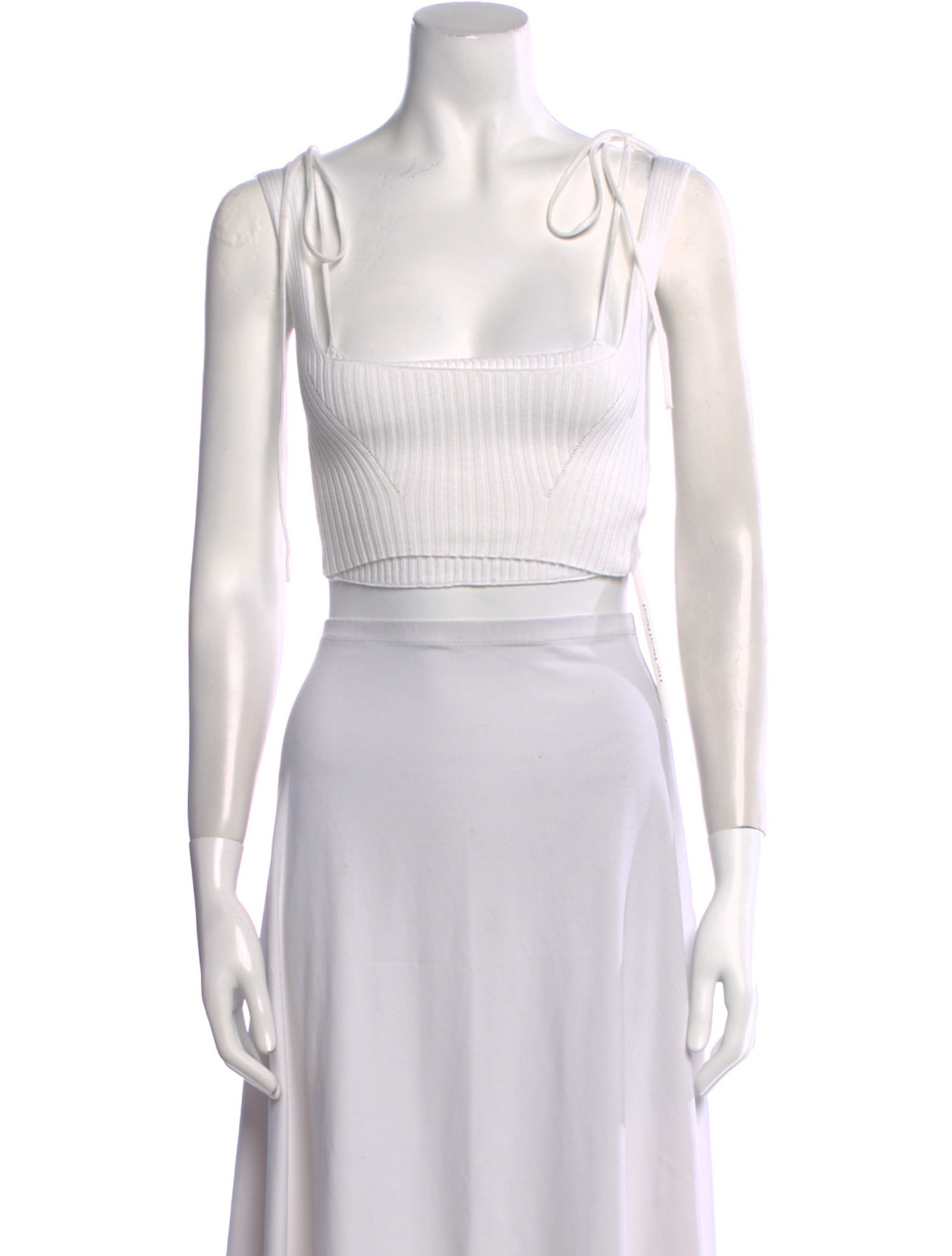 Anna October Square Neckline Sleeveless Crop Top