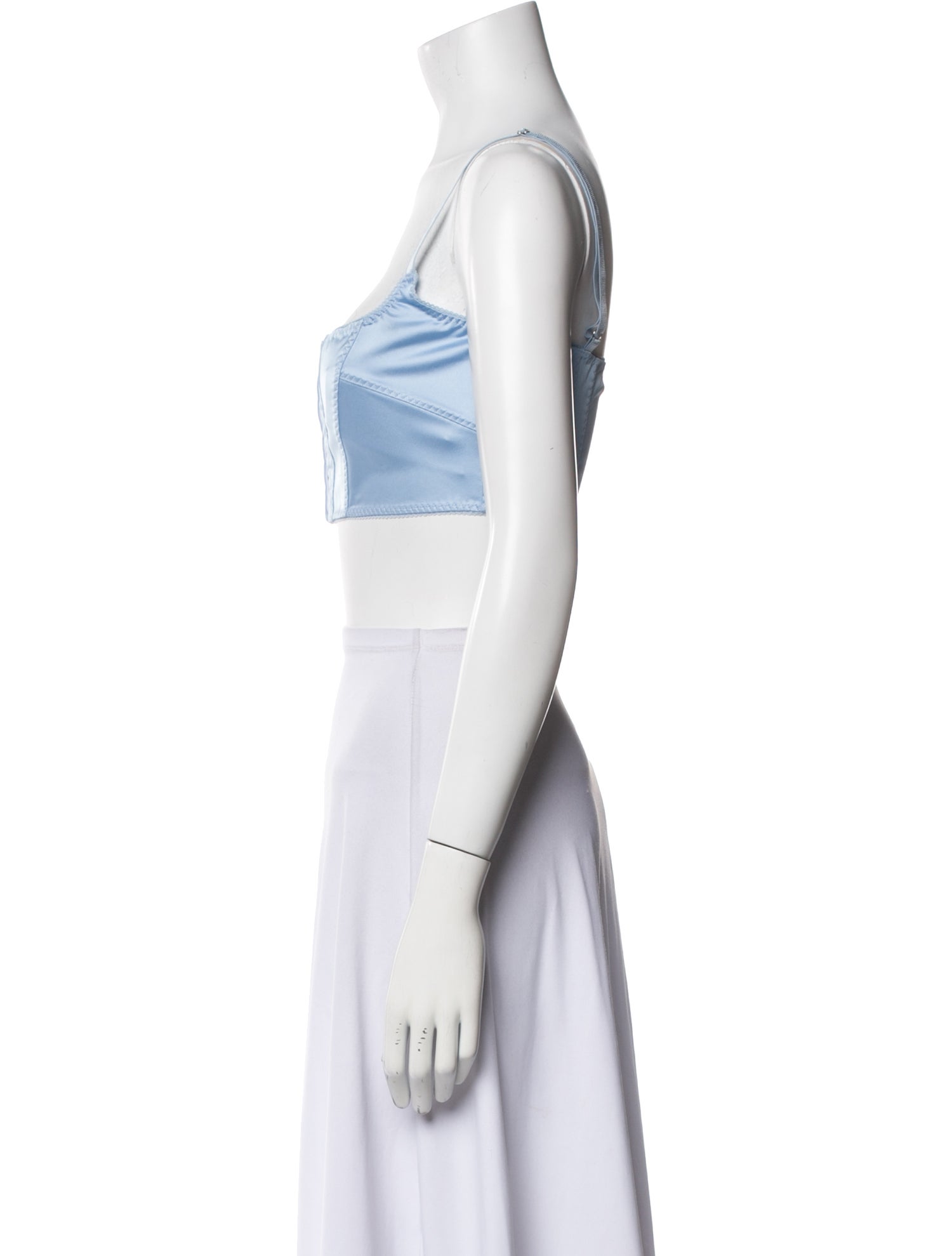 Anna October Square Neckline Sleeveless Crop Top