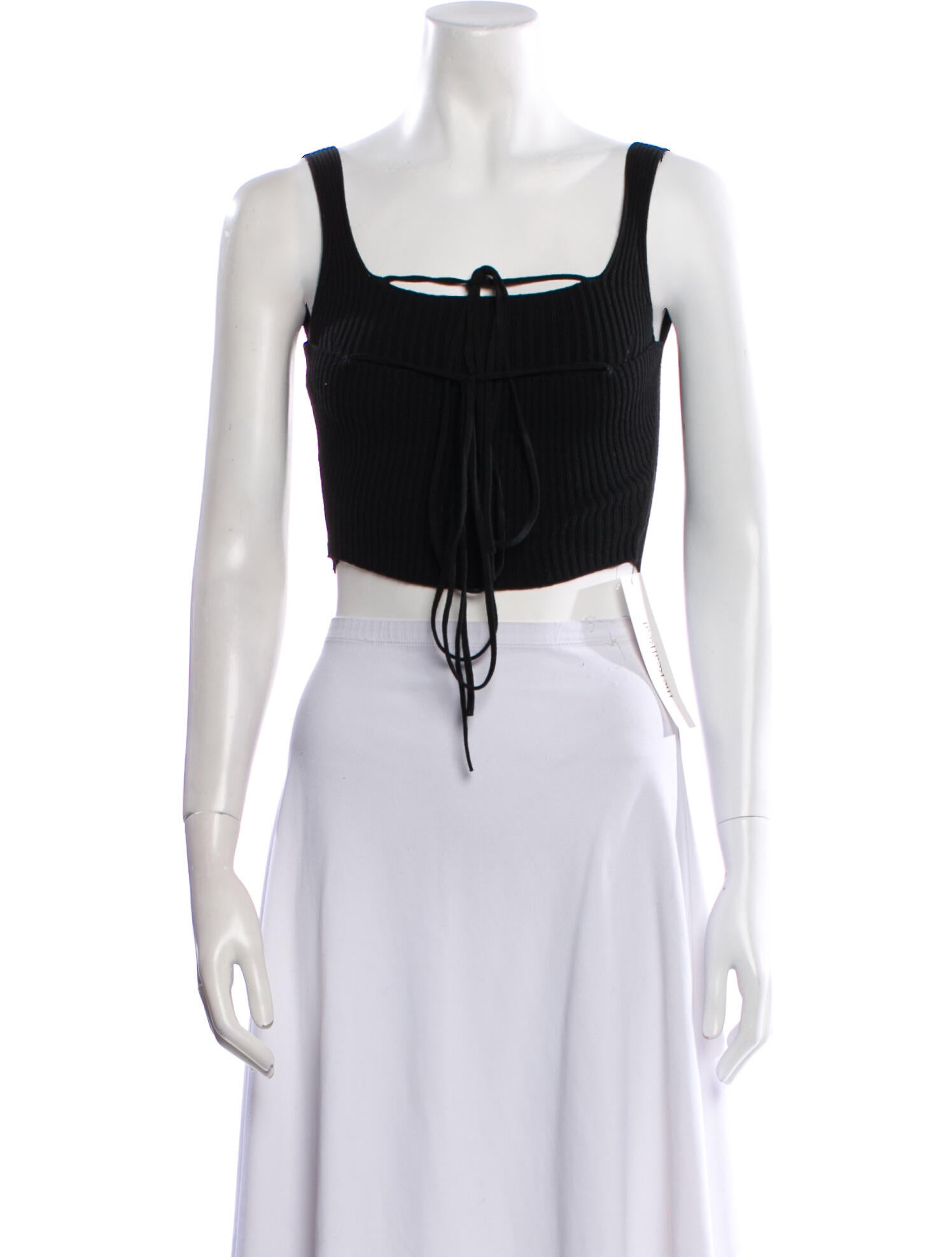 Anna October Square Neckline Sleeveless Crop Top