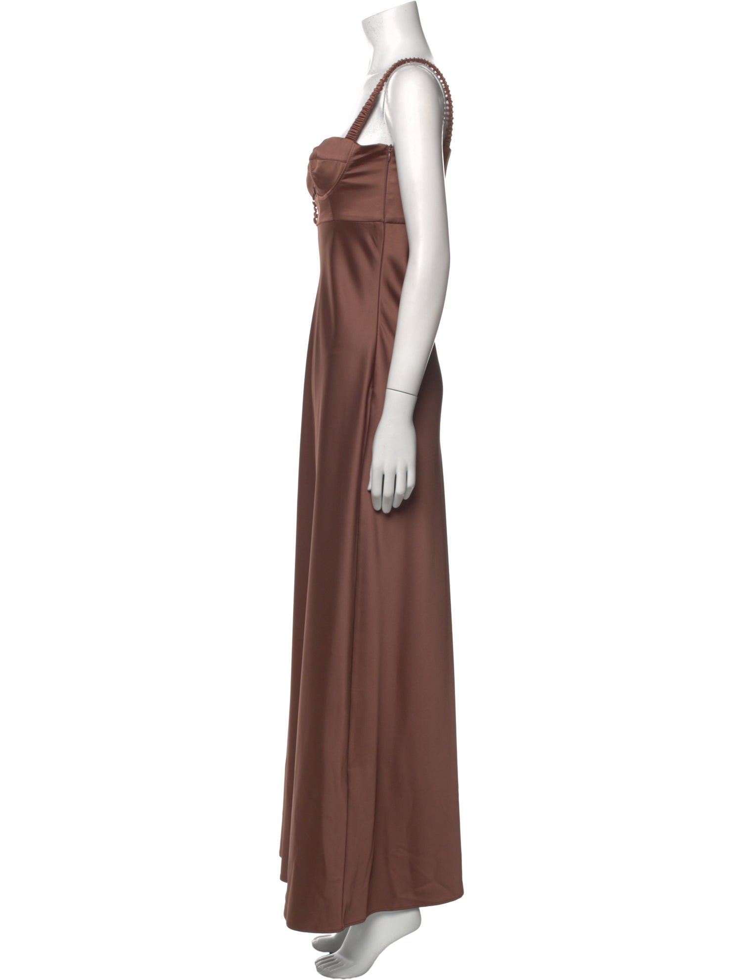Anna October Square Neckline Long Dress