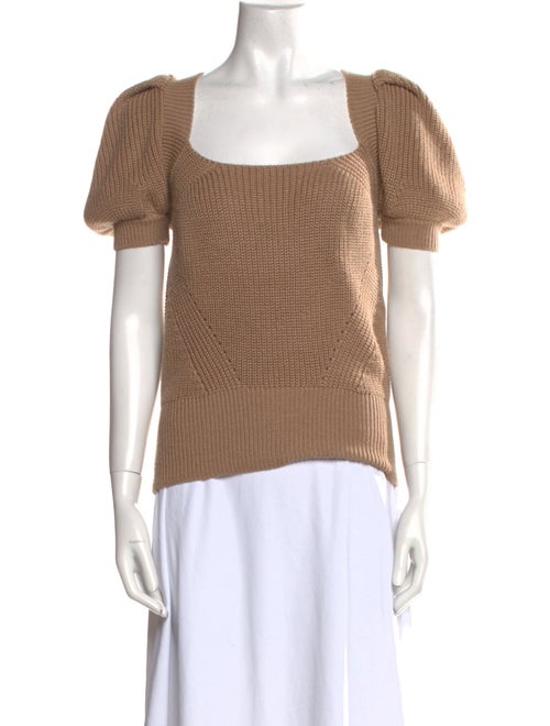 Anna October Wool Square Neckline Top