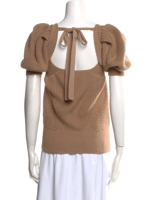 Anna October Wool Square Neckline Top