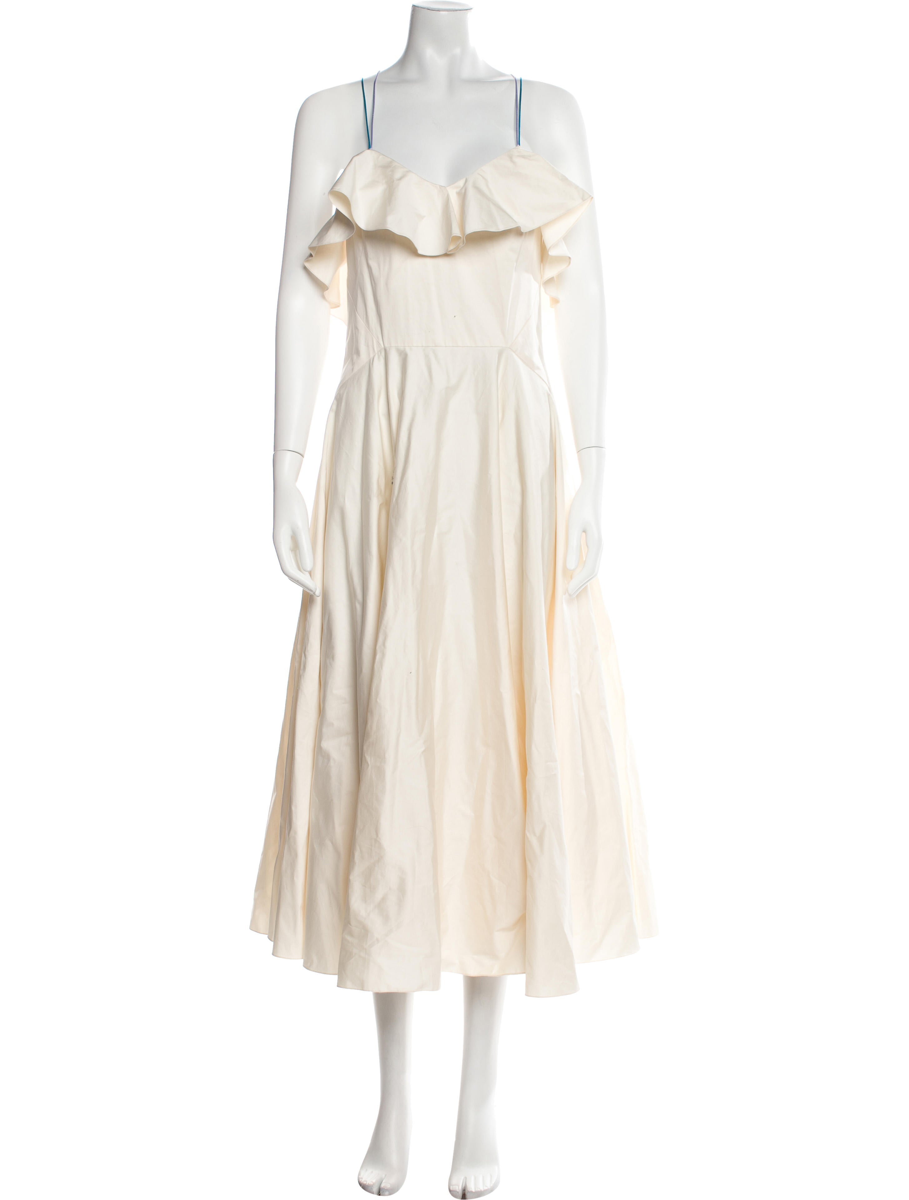 Anna October Square Neckline Midi Length Dress