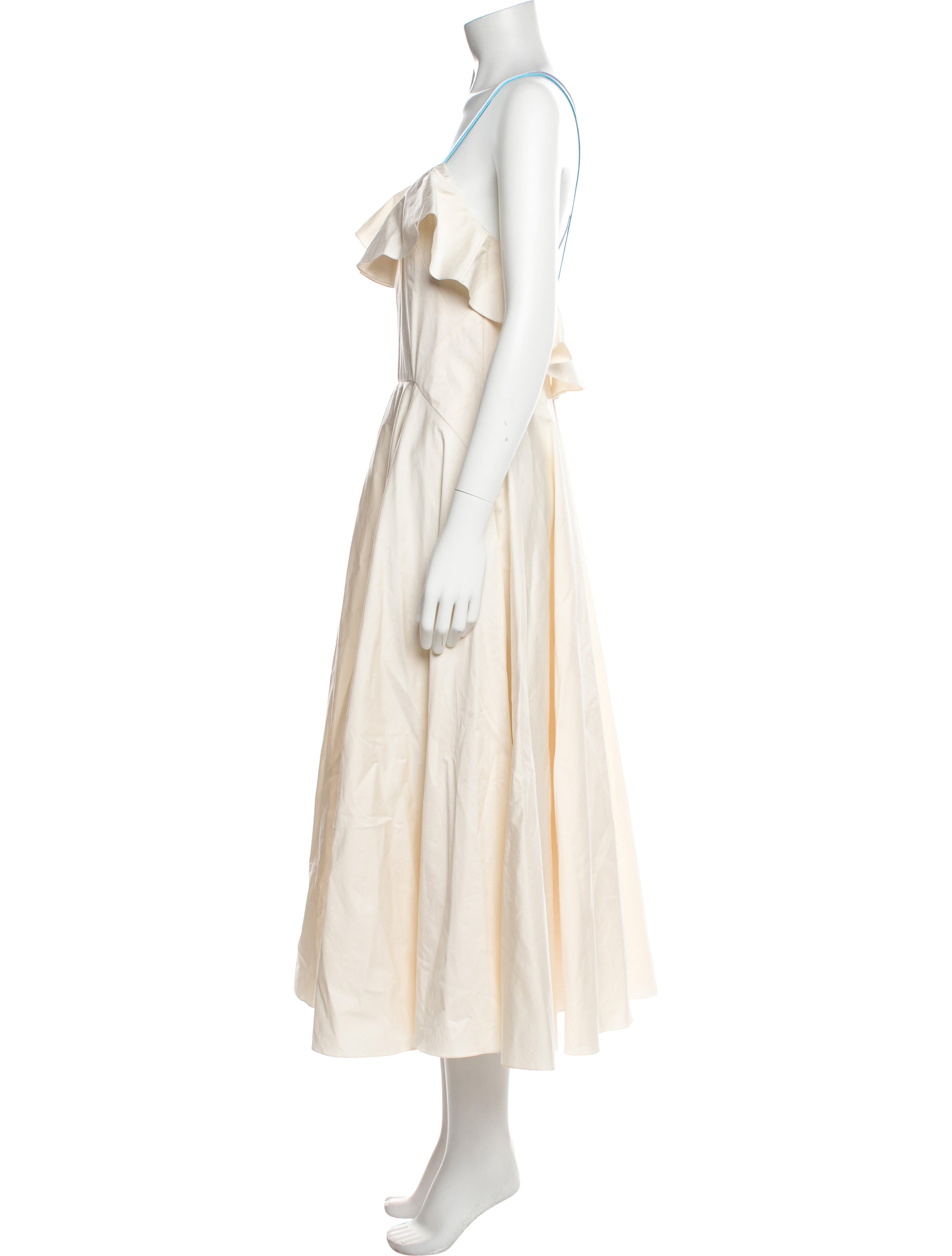 Anna October Square Neckline Midi Length Dress