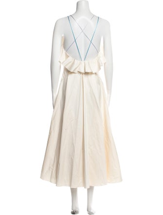 Anna October Square Neckline Midi Length Dress